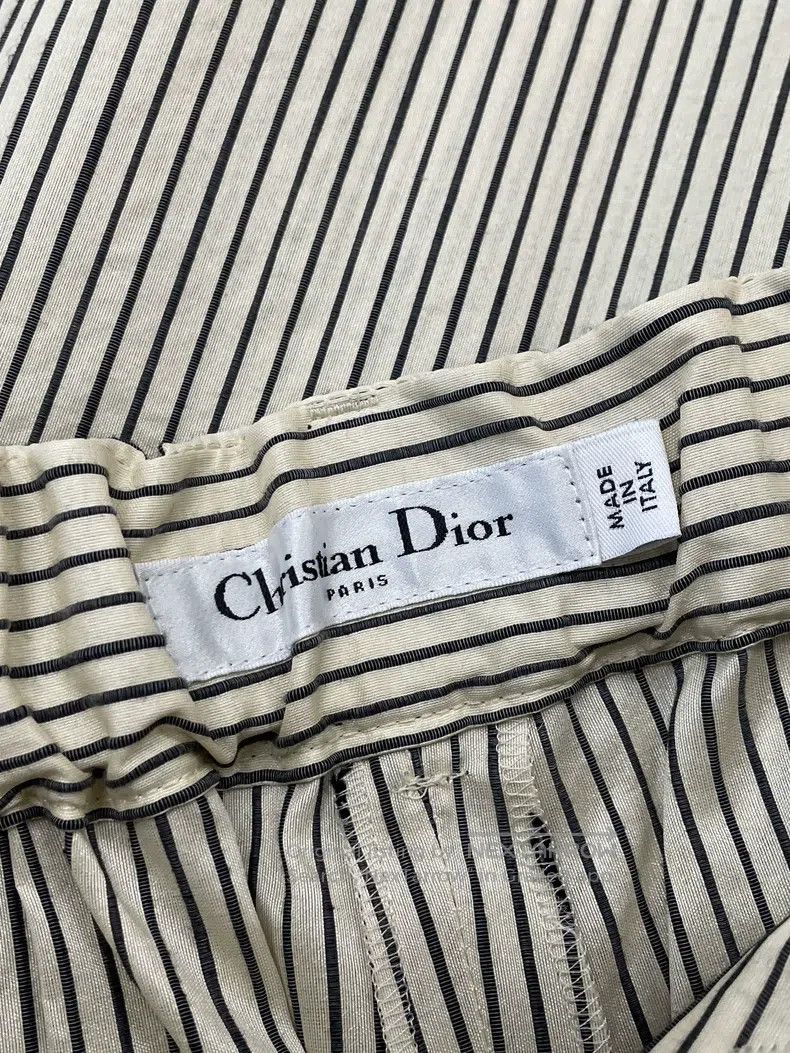 Dior Dior Striped wide-leg trousers Size 24" / US 00 / IT 34 - 3 Thumbnail