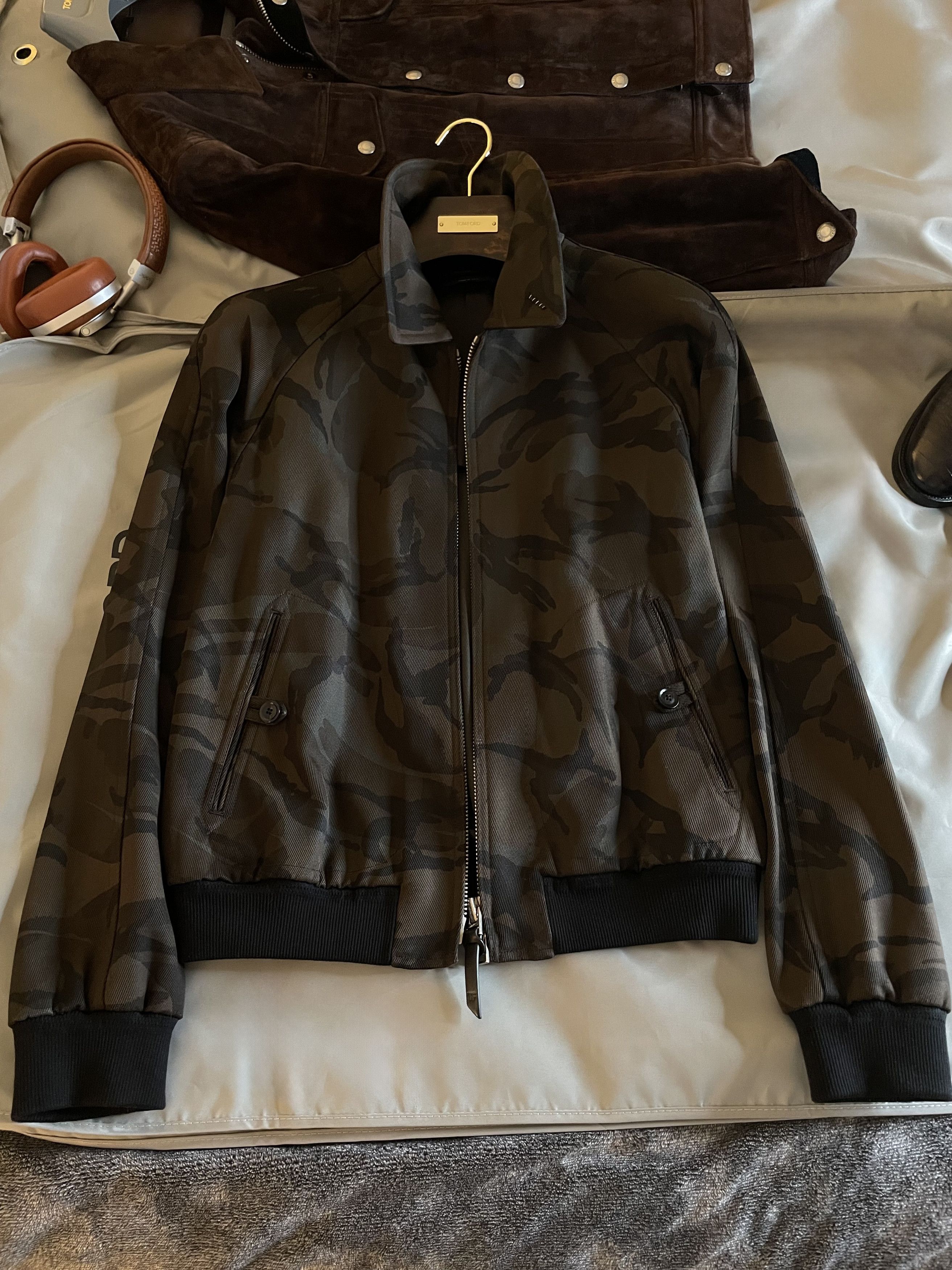 Tom Ford Effortless Cool, $4,300 w/tax TOM FORD Viscose Camo Jacket Size US M / EU 48-50 / 2 - 3 Thumbnail