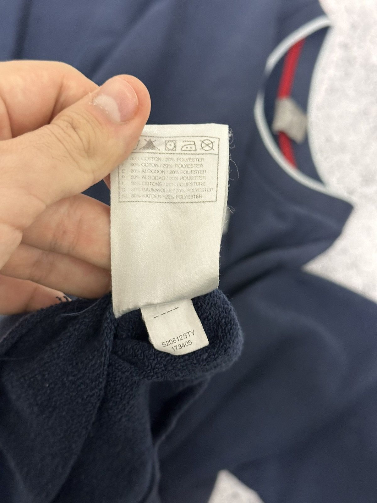 Nike Vintage Nike Blue Sweatshirt Box Logo Centre Embroidered Size US XL / EU 56 / 4 - 11 Thumbnail