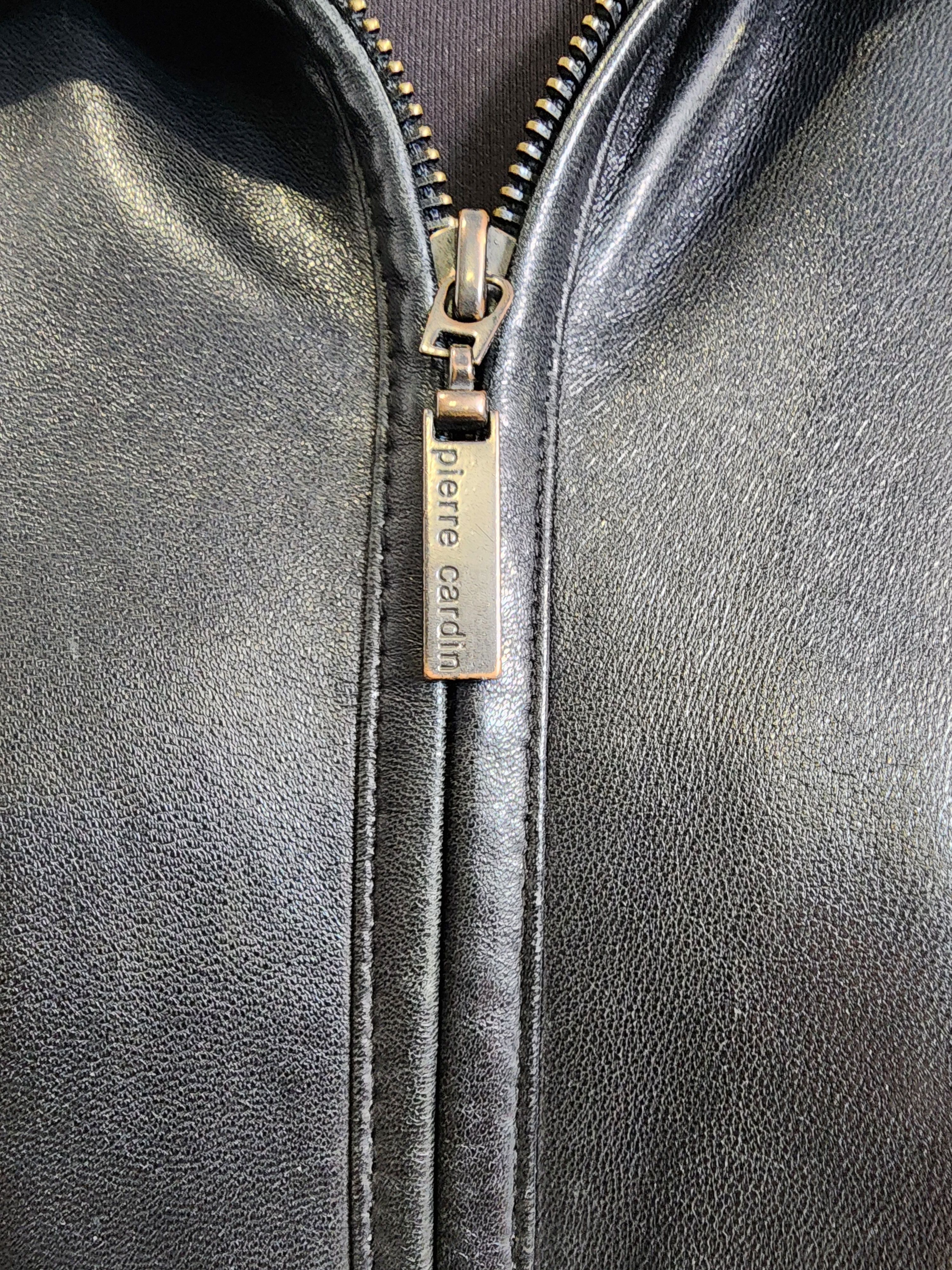 Pierre Cardin Exquisite Black Genuine Leather Jacket: Size US L / EU 52-54 / 3 - 2 Thumbnail