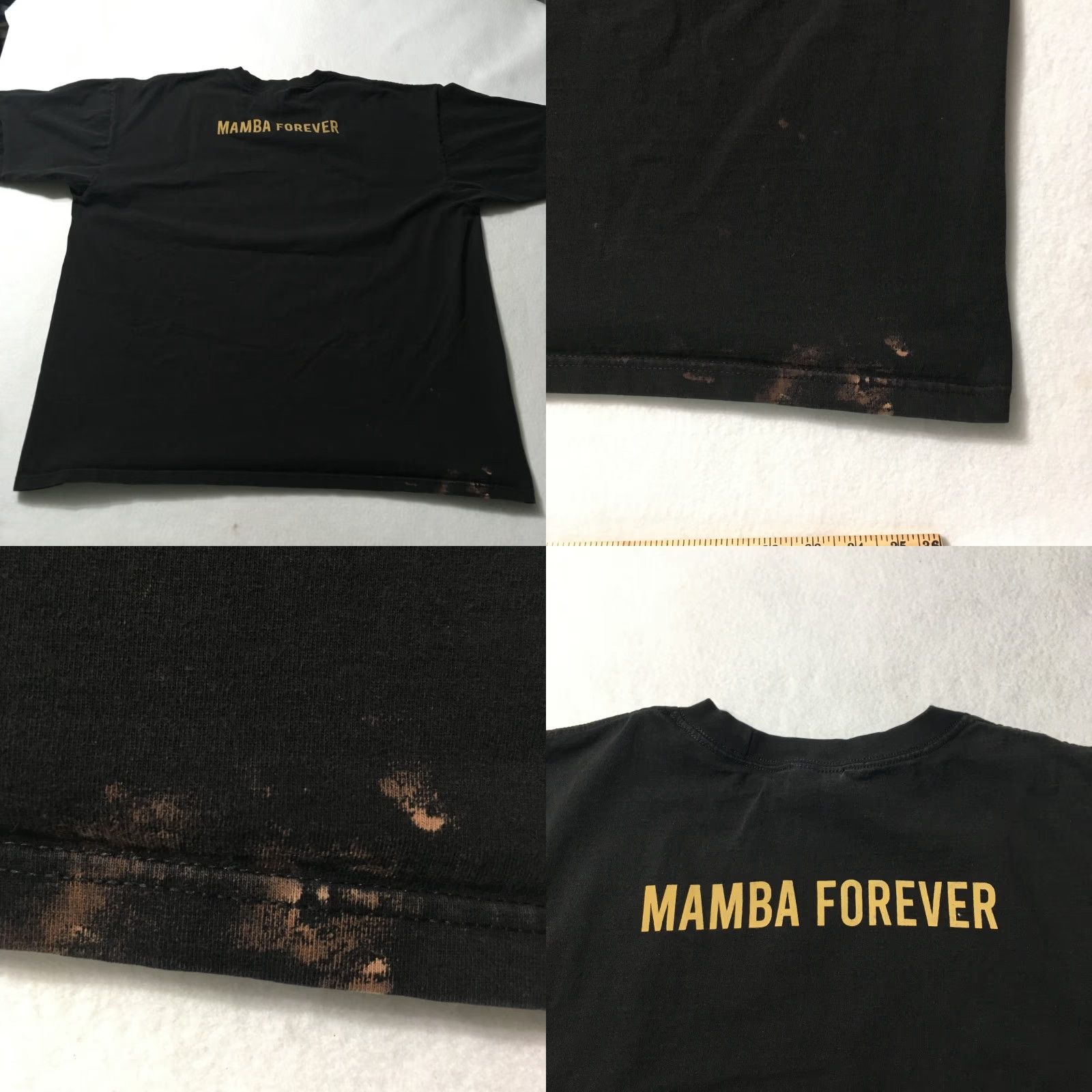 Vintage VINTAGE Kobe Bryant Mamba Forever 4XL Shirt Mens Black Cotton Skull Flames 24 laker Nike? Size US XXL / EU 58 / 5 - 8 Thumbnail