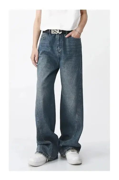 Jean Y2K Vintage Wide Leg Jeans Japanese brand style Size US 34 / EU 50 - 3 Thumbnail
