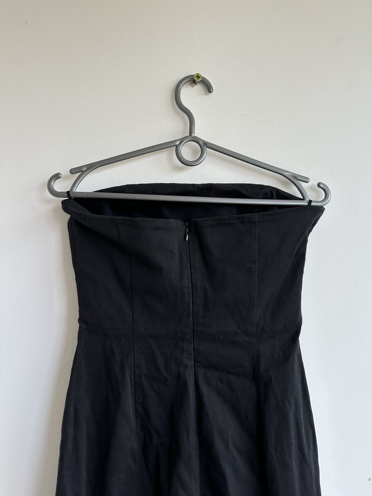 Moschino MOSCHINO JEANS Buttons Decorated Black Strapless Dress US 8 Size M / US 6-8 / IT 42-44 - 6 Thumbnail
