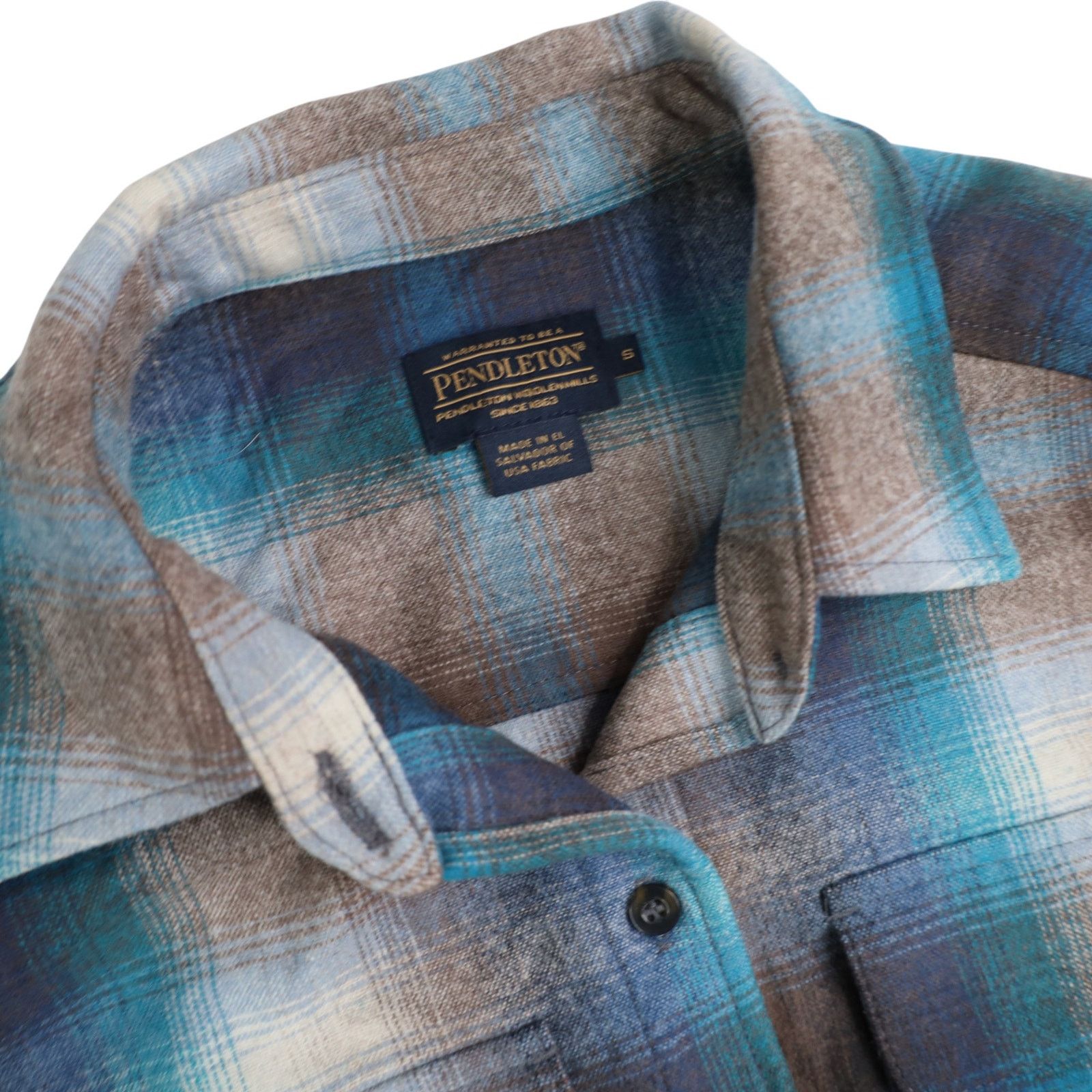 Pendleton Pendleton Shadow Plaid Wool Flannel Button Up Shirt Size S / US 4 / IT 40 - 6 Thumbnail