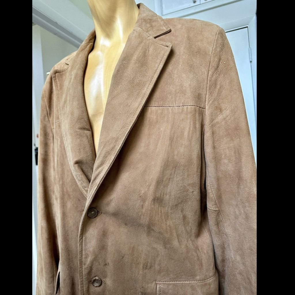 Swagger VINTAGE 70s SWAGGER GENUINE SUEDE LEATHER BLAZER JACKET 46L Size 46L - 4 Thumbnail
