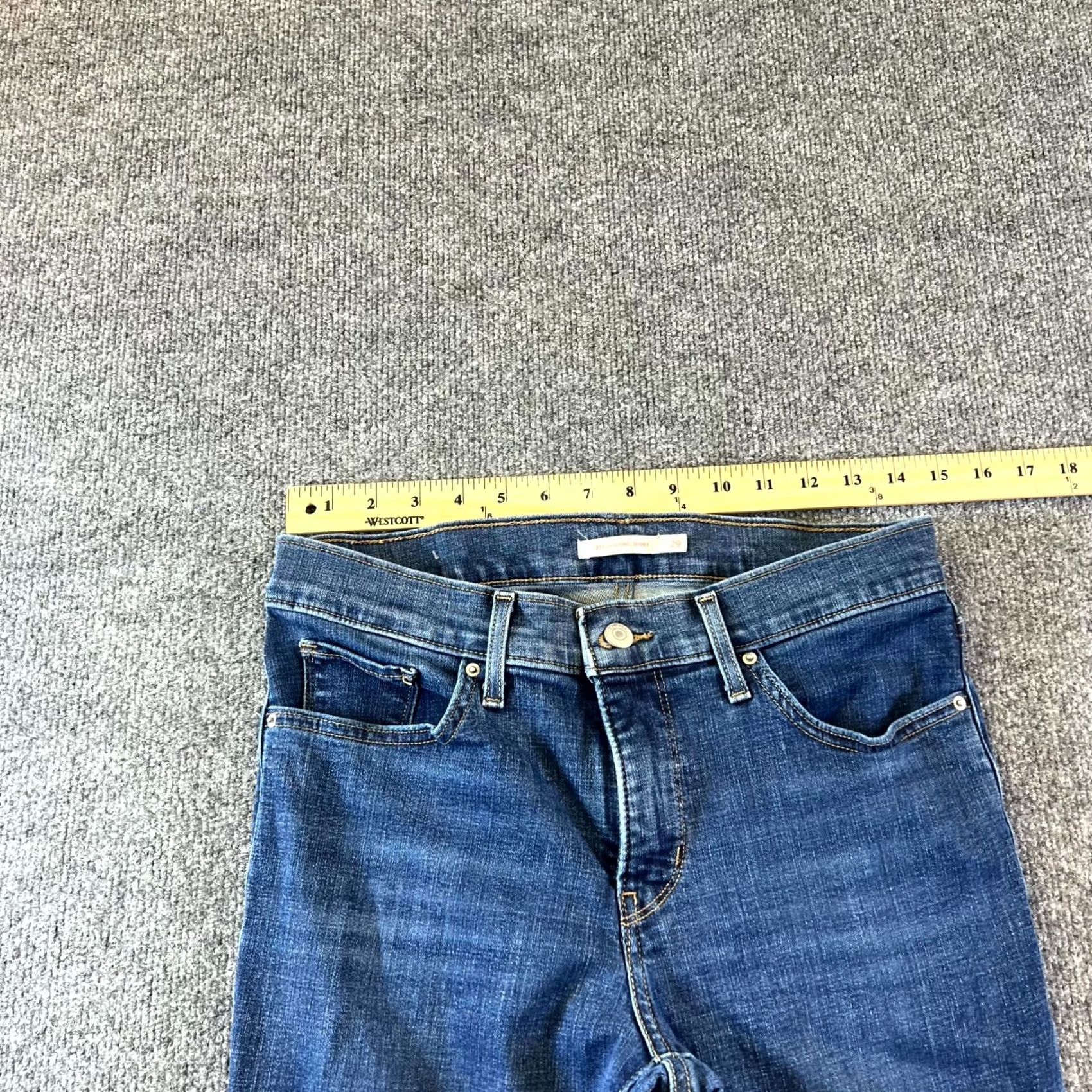 Levi's Levi's 311 Skinny Jeans Women's 29x30 Blue Denim Stretch Cotton Regular Slim Fit XS? Size 29" - 2 Thumbnail