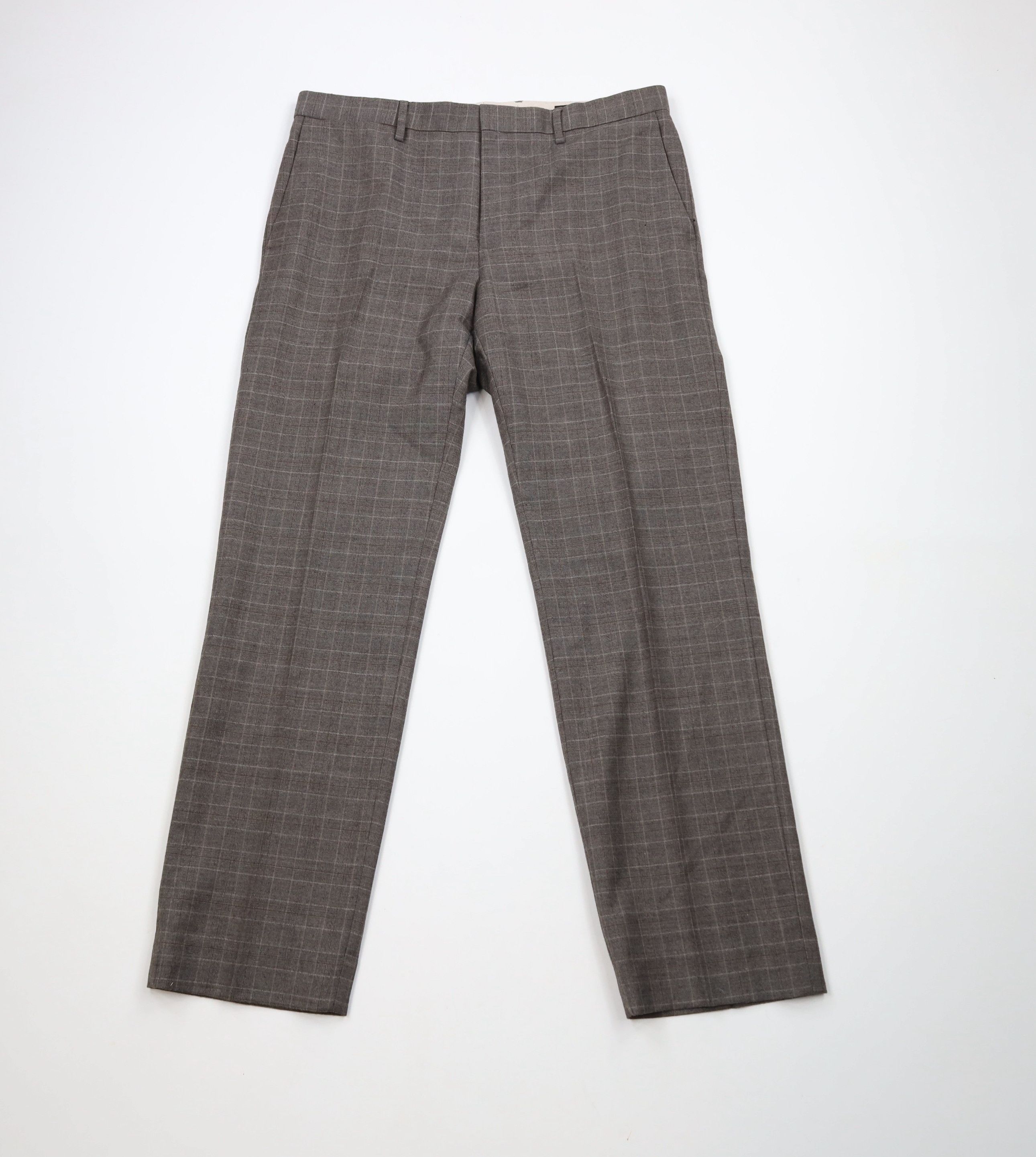 Banana Republic × Vintage Banana Republic Tailored Slim Fit Wool Chino Pants Plaid Size 34 - 1 Thumbnail
