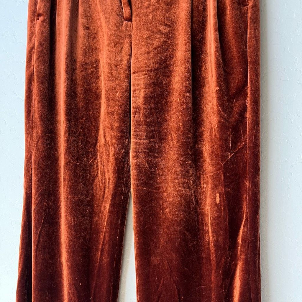 Brunello Cucinelli Brunello Cucinelli Pants Velvet Straight Leg Trousers Pants Size 26" / US 2 / IT 38 - 4 Thumbnail