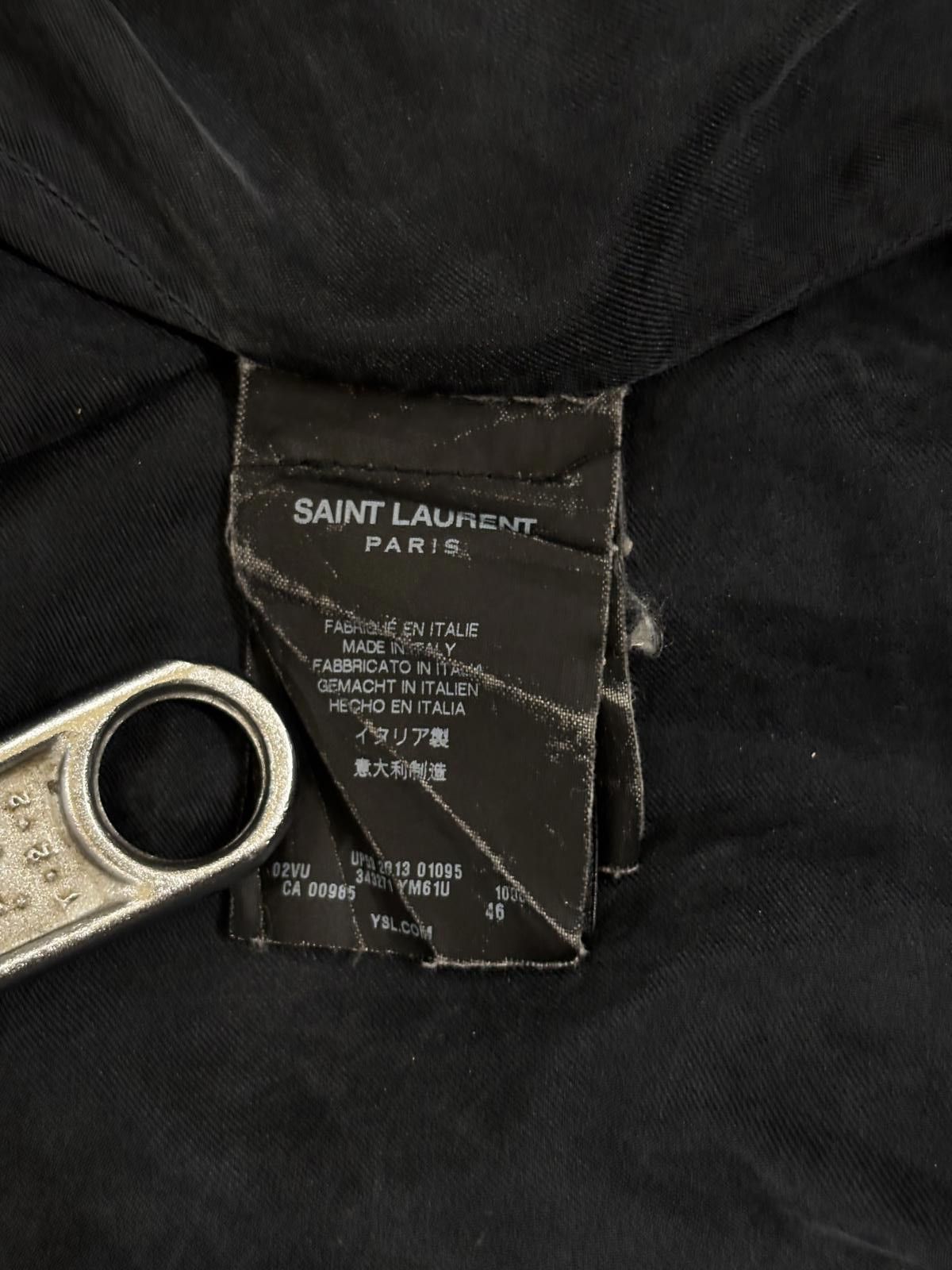 Saint Laurent Paris Saint Laurent Paris Blood Luster Silk Jacket Size US S / EU 44-46 / 1 - 7 Thumbnail