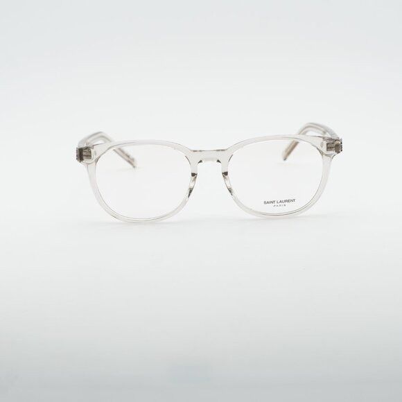 Saint Laurent Paris Saint Laurent SL M111 004 Round Eyeglasses Transparent Beige Size ONE SIZE - 2 Thumbnail