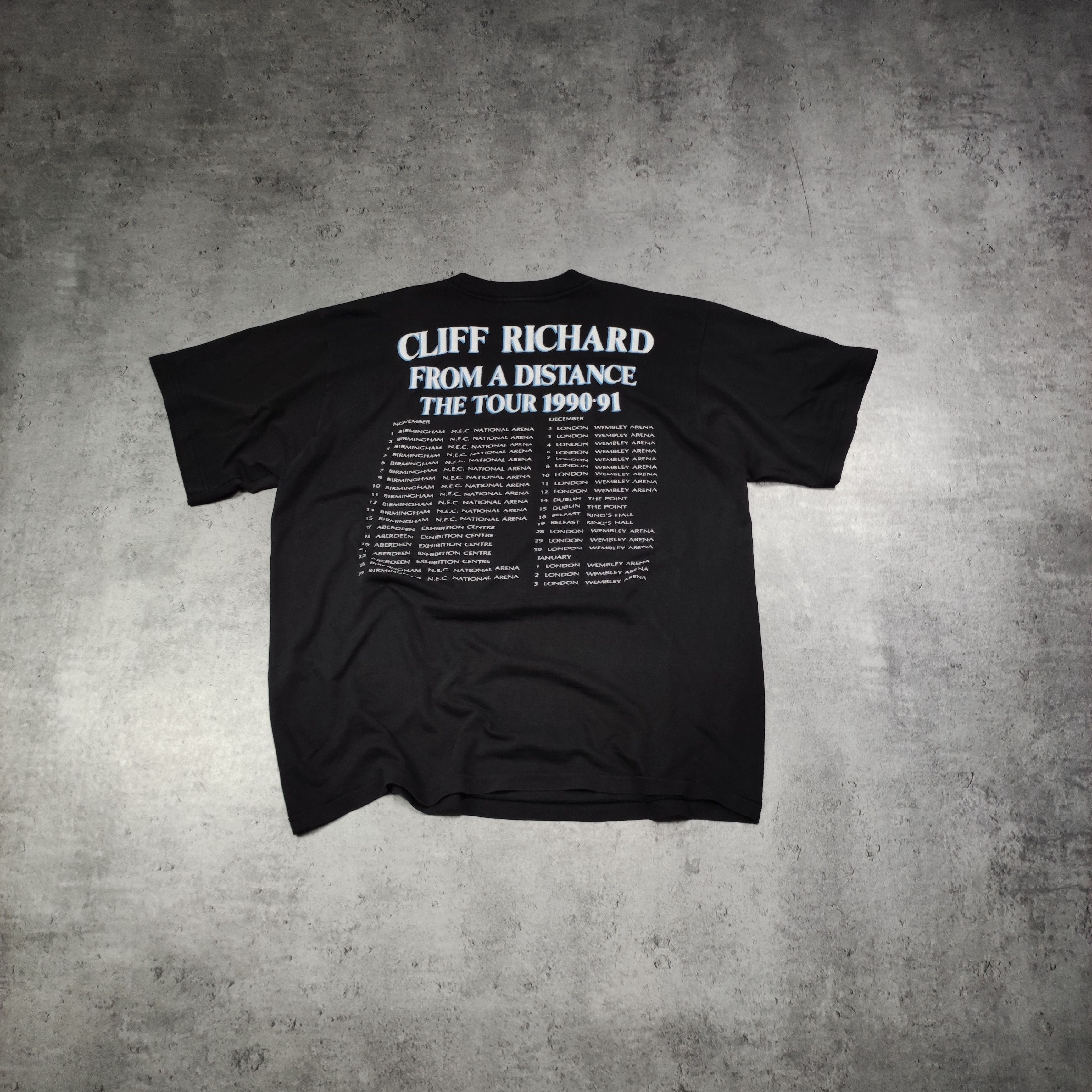 Band Tees × Vintage RARE Vintage 1991 Cliff Richards Merch Tour Promo Tee Size US L / EU 52-54 / 3 - 7 Thumbnail