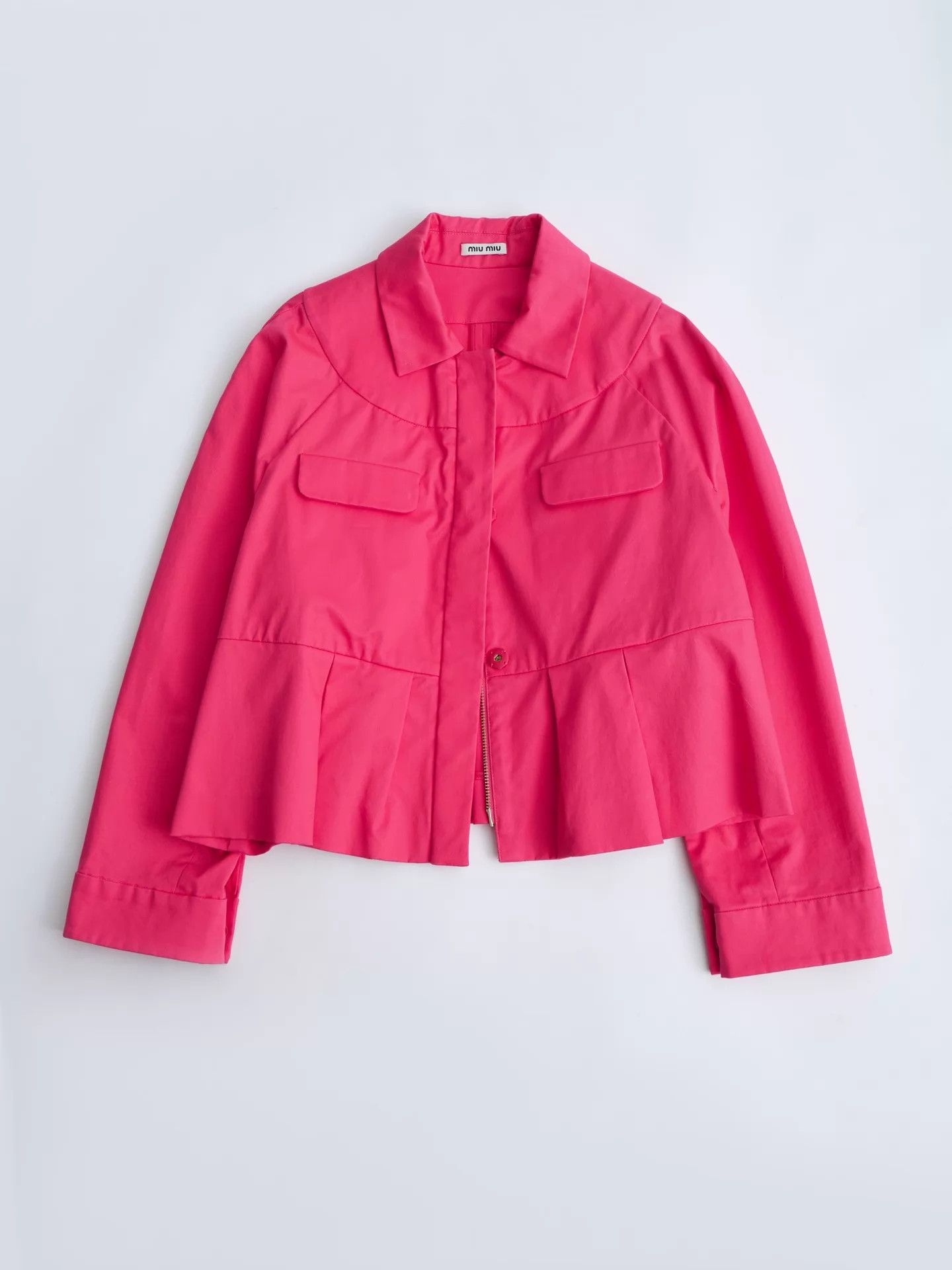Miu Miu MIU MIU Women's Hot Pink Balloon Short Jacket Size XS / US 0-2 / IT 36-38 - 7 Thumbnail