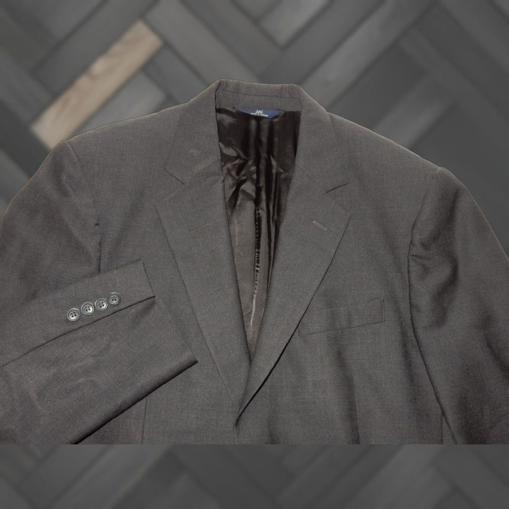 Brooks Brothers VINTAGE? Brooks Brothers Men's Sport Coat Blazer Jacket 39M Gray Wool Blazer Solid Jacket Mens Blazer 39 Mens Wool Brooks Brothers Size 40R - 1 Thumbnail