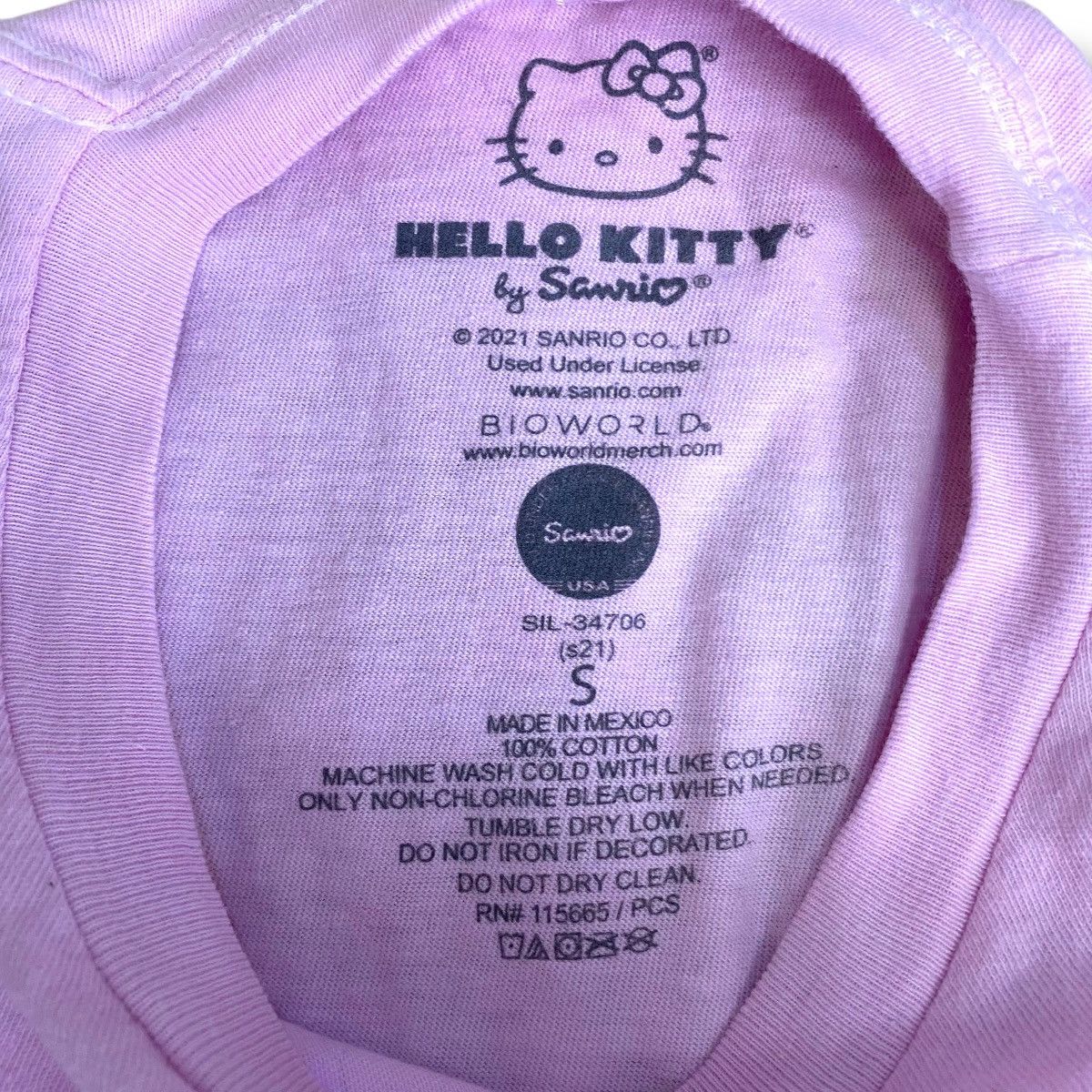 Anime HELLO KITTY Japanese Famous Animated Graphic Tee Shirt Size S / US 4 / IT 40 - 6 Thumbnail