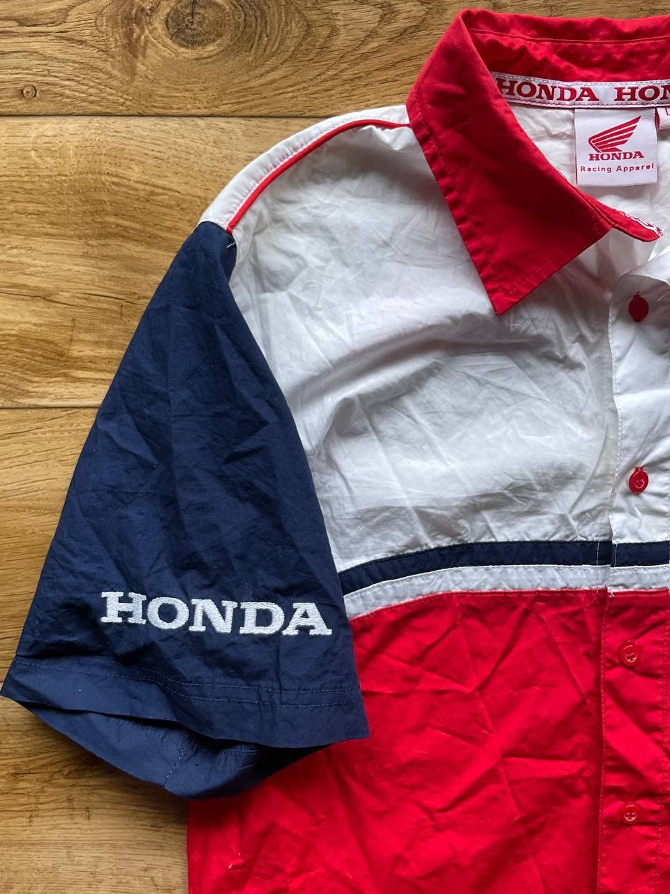 Honda × Vintage Honda Vintage Y2k Shirt Rare Logo Size US L / EU 52-54 / 3 - 7 Thumbnail