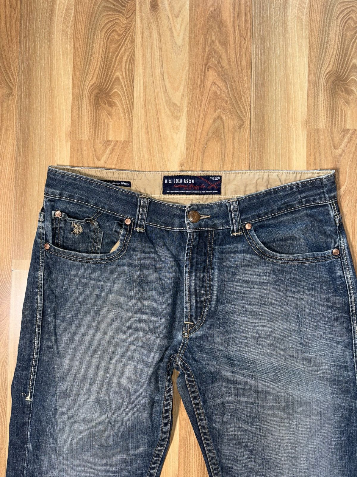 Polo Ralph Lauren U.S. Polo Assn. Authentic Denim Co. Jeans 36x34 Straight Leg Size US 36 / EU 52 - 3 Thumbnail