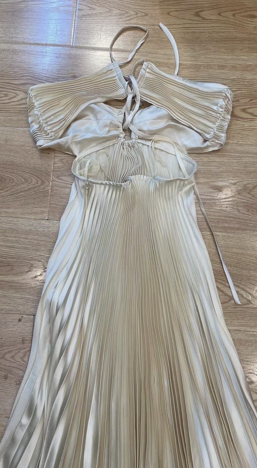 A.L.C. A.L.C Moira Pleated Cutout Maxi Dress Size S / US 4 / IT 40 - 6 Thumbnail