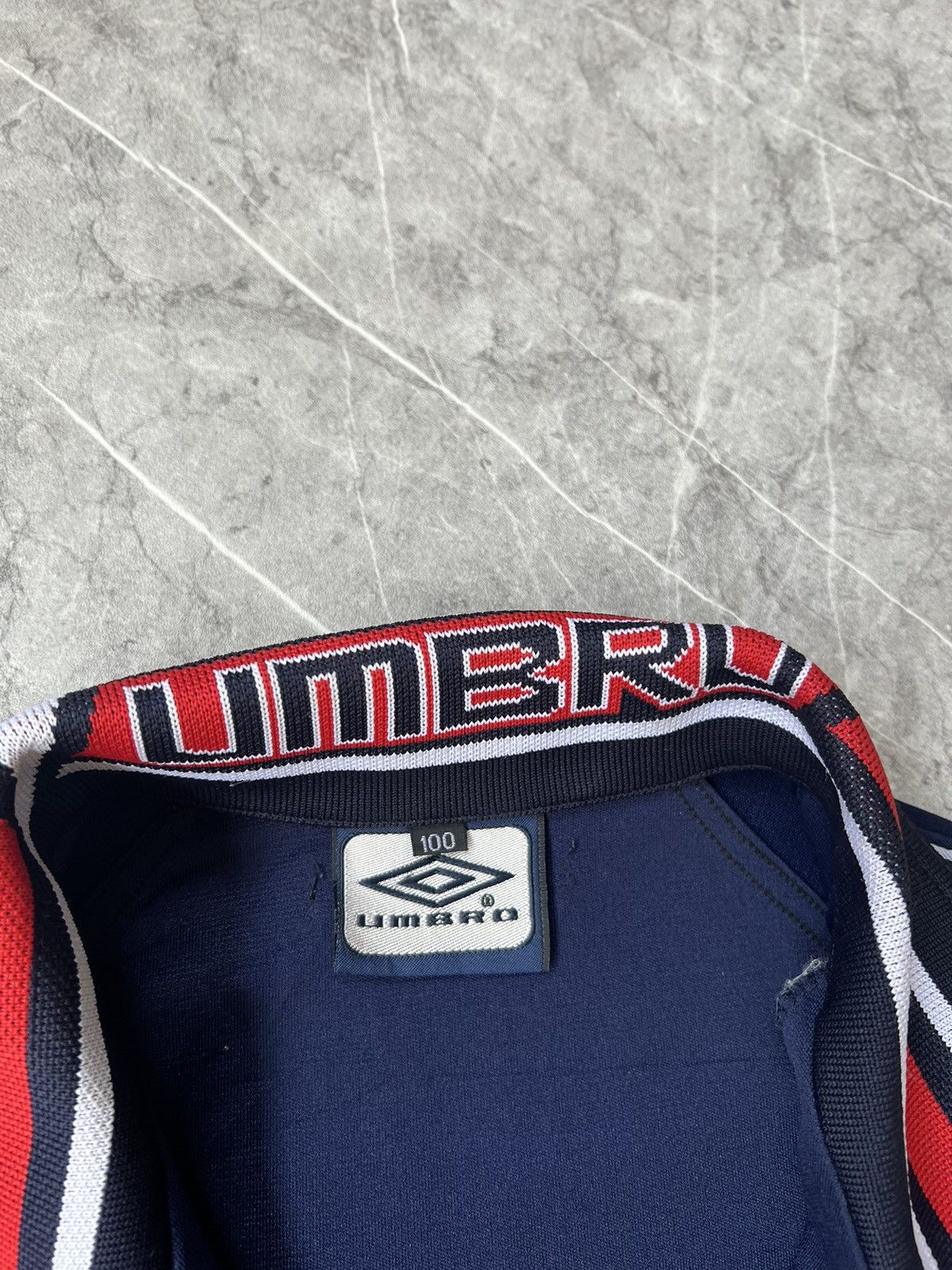 Umbro × Vintage (SOLD) Vintage Umbro England Taped Track Jacket Size US L / EU 52-54 / 3 - 3 Thumbnail