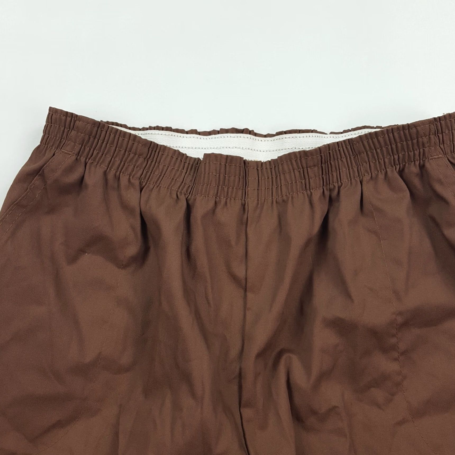 Vintage Vintage 80s Elastic Waist Relaxed Tapered Women's Size 16 Retro Lounge Pants Brown Maternity? No Size 38" / US 16 / IT 52 - 5 Thumbnail