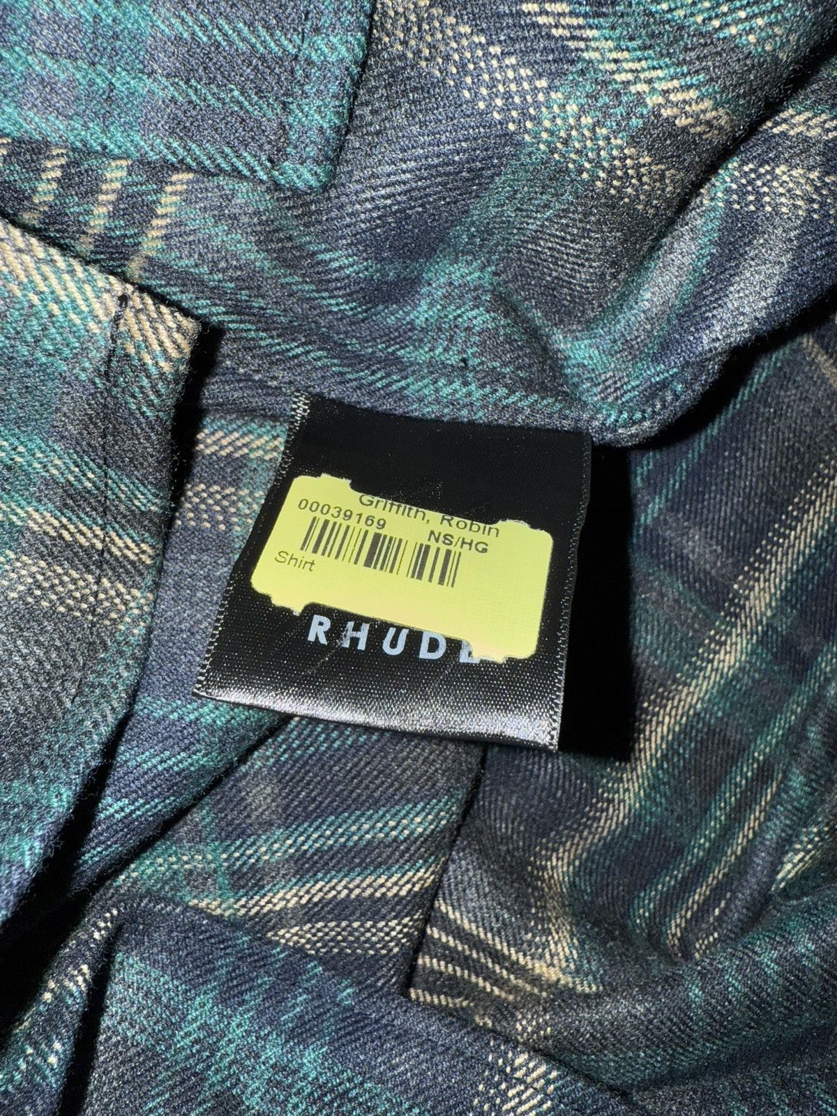 Rhude Rhude Black-watch Plaid Pajama Button Up Shirt Size Medium Size US M / EU 48-50 / 2 - 6 Thumbnail