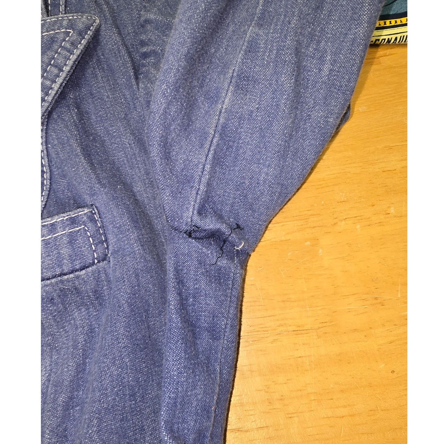 Vintage Vintage Denim Blazer Jacket Whip-O-Will Western Chore Coat Size S / US 4 / IT 40 - 5 Thumbnail