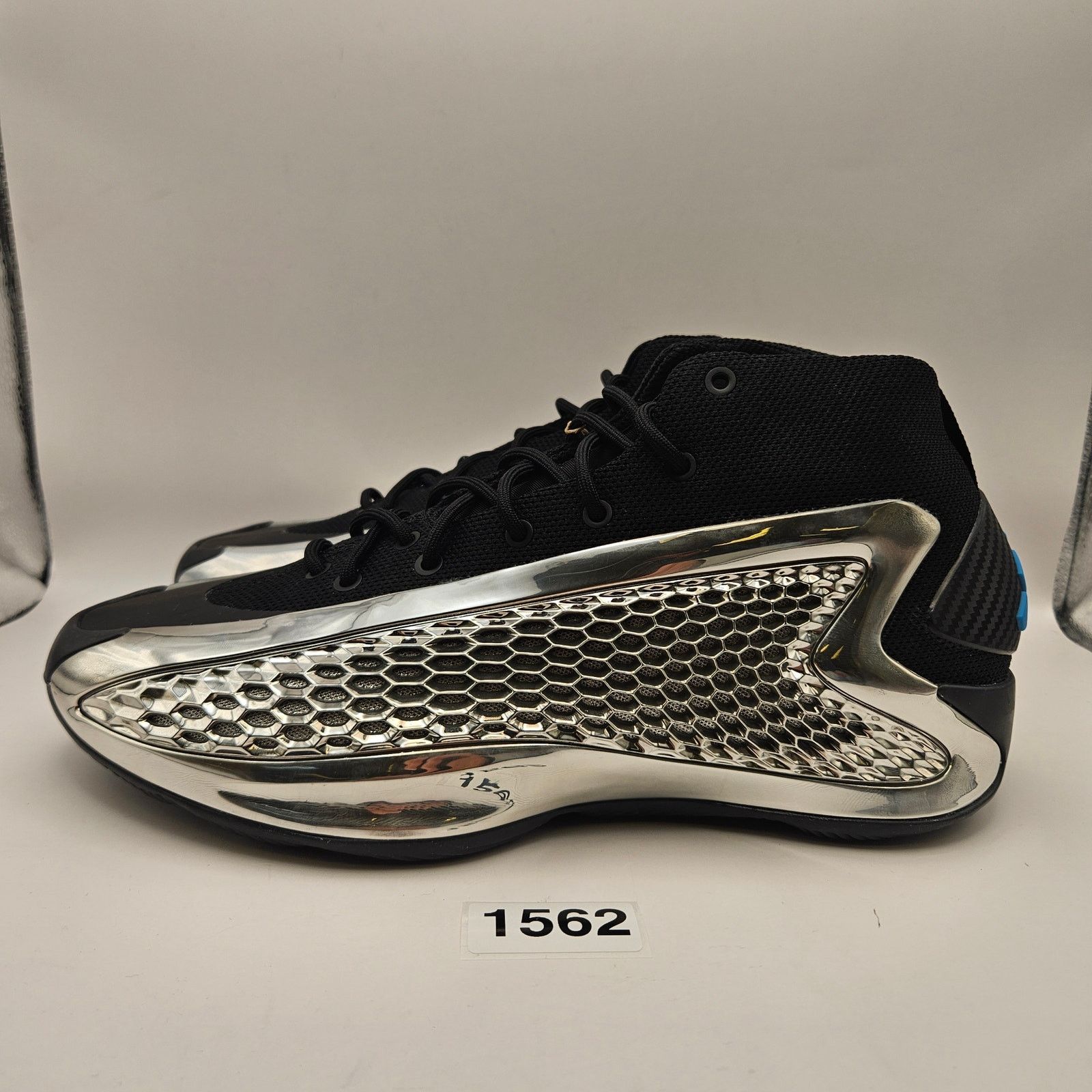 Adidas ADIDAS MEN'S 9 AE 1 ANTHONY EDWARDS 1 SILVER METALLIC CHROME Size US 9 / EU 42 - 2 Thumbnail