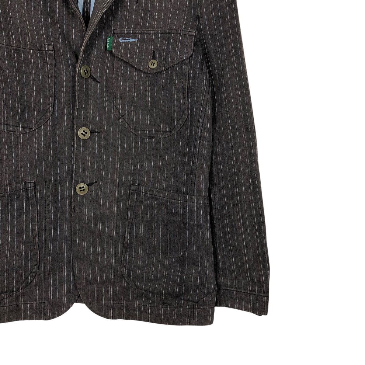 Japanese Brand × Vintage 📌Vintage Hickory Chore Jacket Paul Smith Jeand Issey Miyake Size US M / EU 48-50 / 2 - 6 Thumbnail