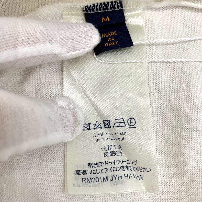 Louis Vuitton Louis Vuitton White logo pendant printed cotton crew neck Size US M / EU 48-50 / 2 - 7 Thumbnail