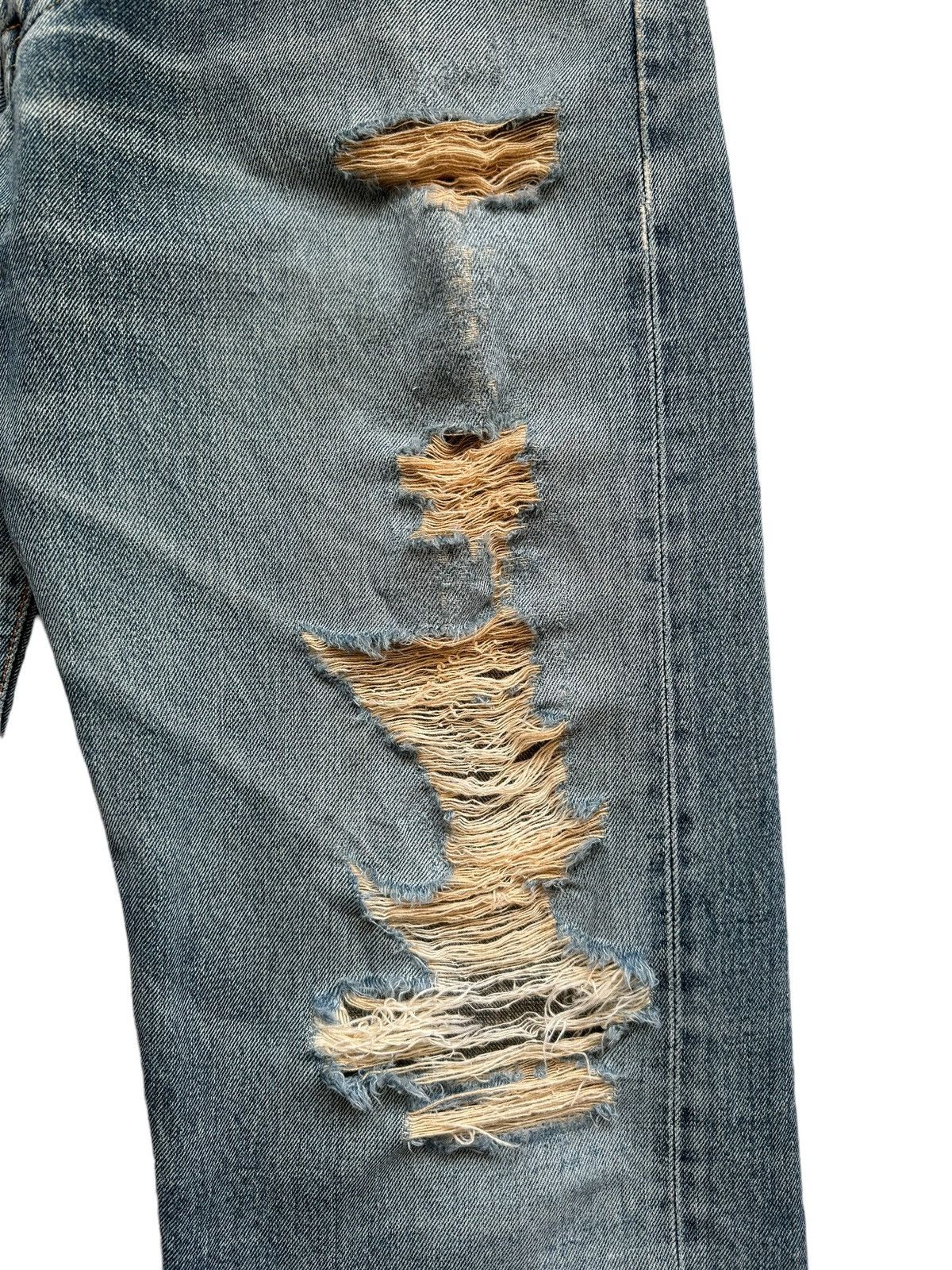 If Six Was Nine Vintage Edwin 505 Selvedge Distressed Short Jeans Size US 31 - 7 Thumbnail