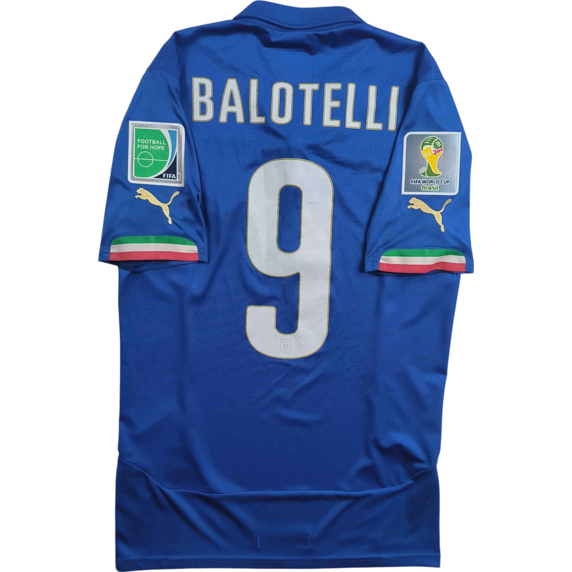 Puma Italy 2014-16 Puma home Mario Balotelli football jersey S Size US S / EU 44-46 / 1 - 1 Thumbnail