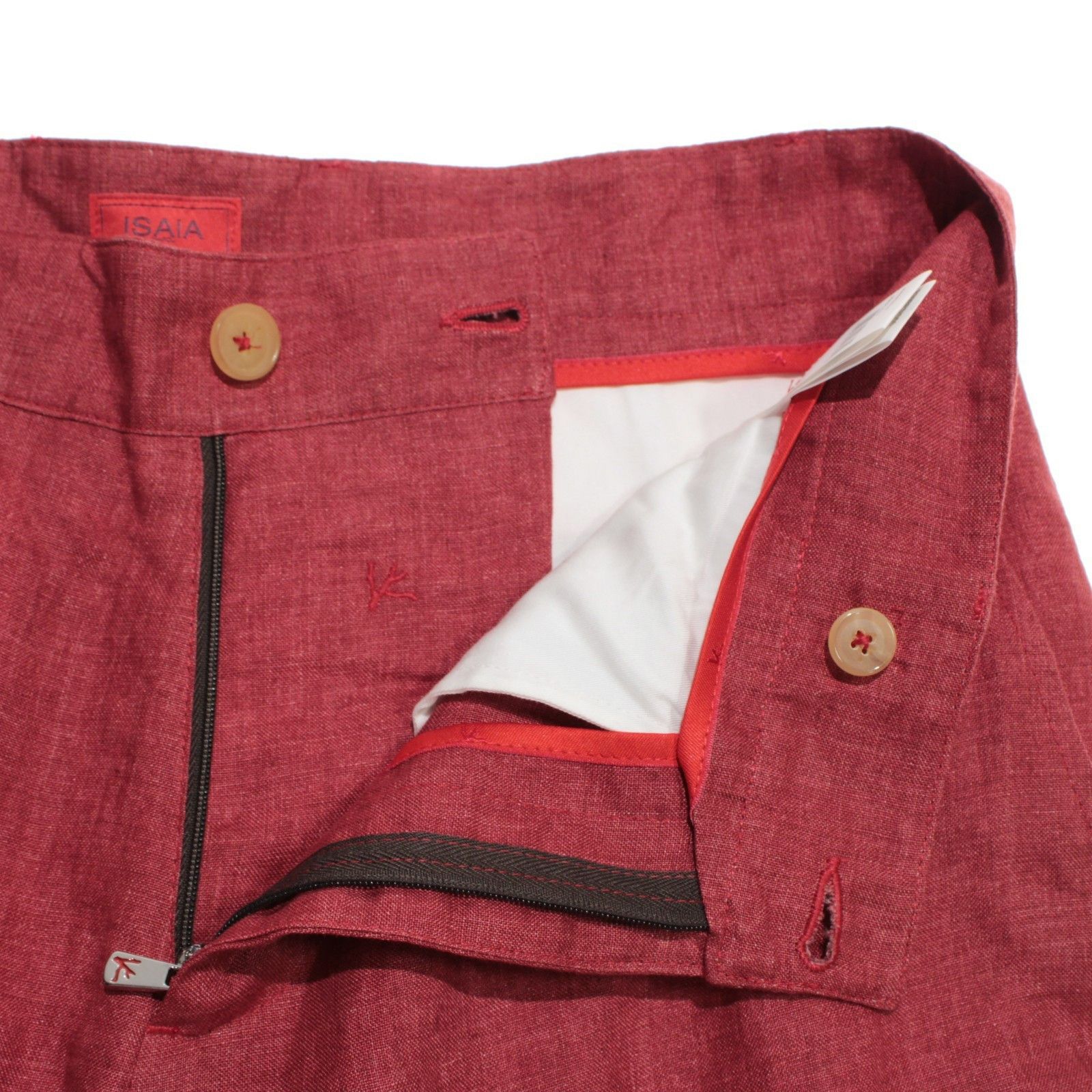 Isaia isaia New with tags Chino Size 32 US In Red Size US 32 / EU 48 - 3 Thumbnail