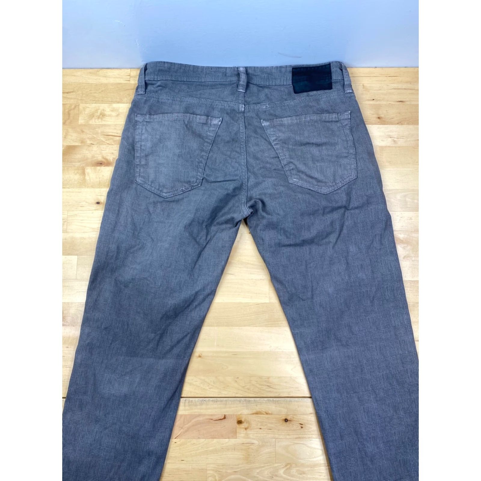 Vintage Adriano Goldschied Pants The Tellis 31x32 Gray Stretch Casaul Modern Slim Size US 31 - 3 Thumbnail