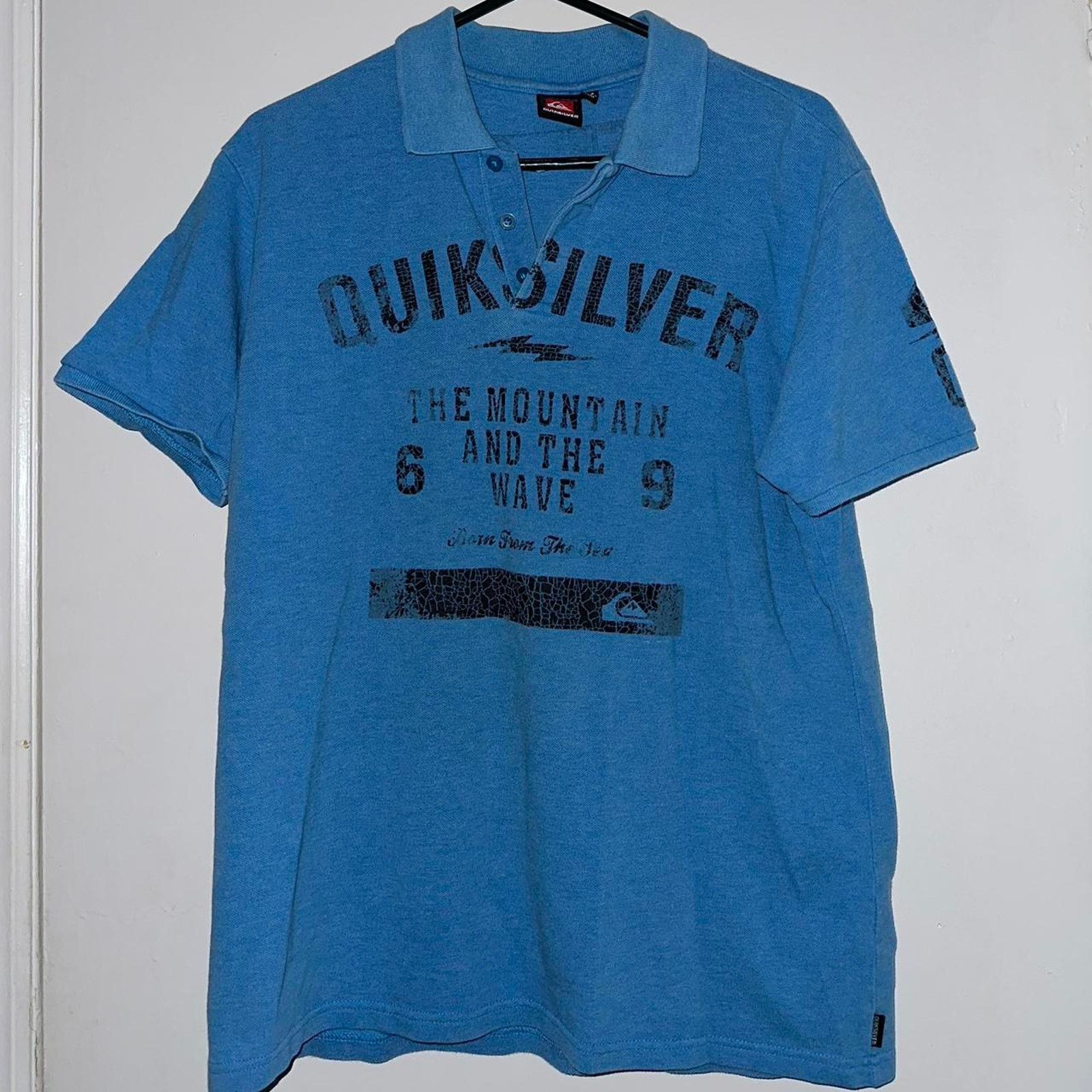 Quiksilver × Vintage Vintage Quiksilver Polo Shirt No. 69 Surf Skate Y2K size M Size US M / EU 48-50 / 2 - 1 Thumbnail