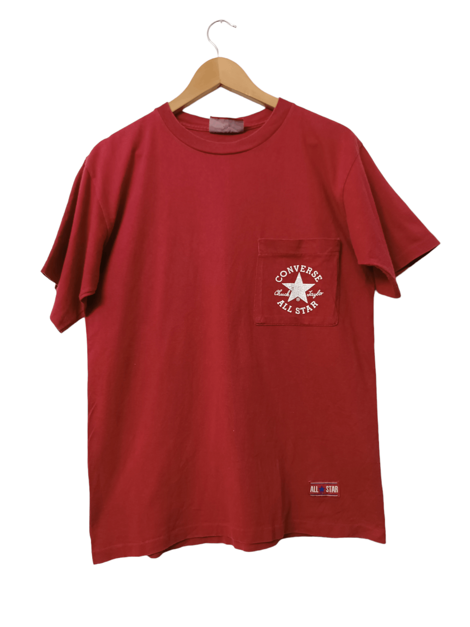 image of Converse Chuck Taylor Pocket Tee in Red, Men's (Size Medium)