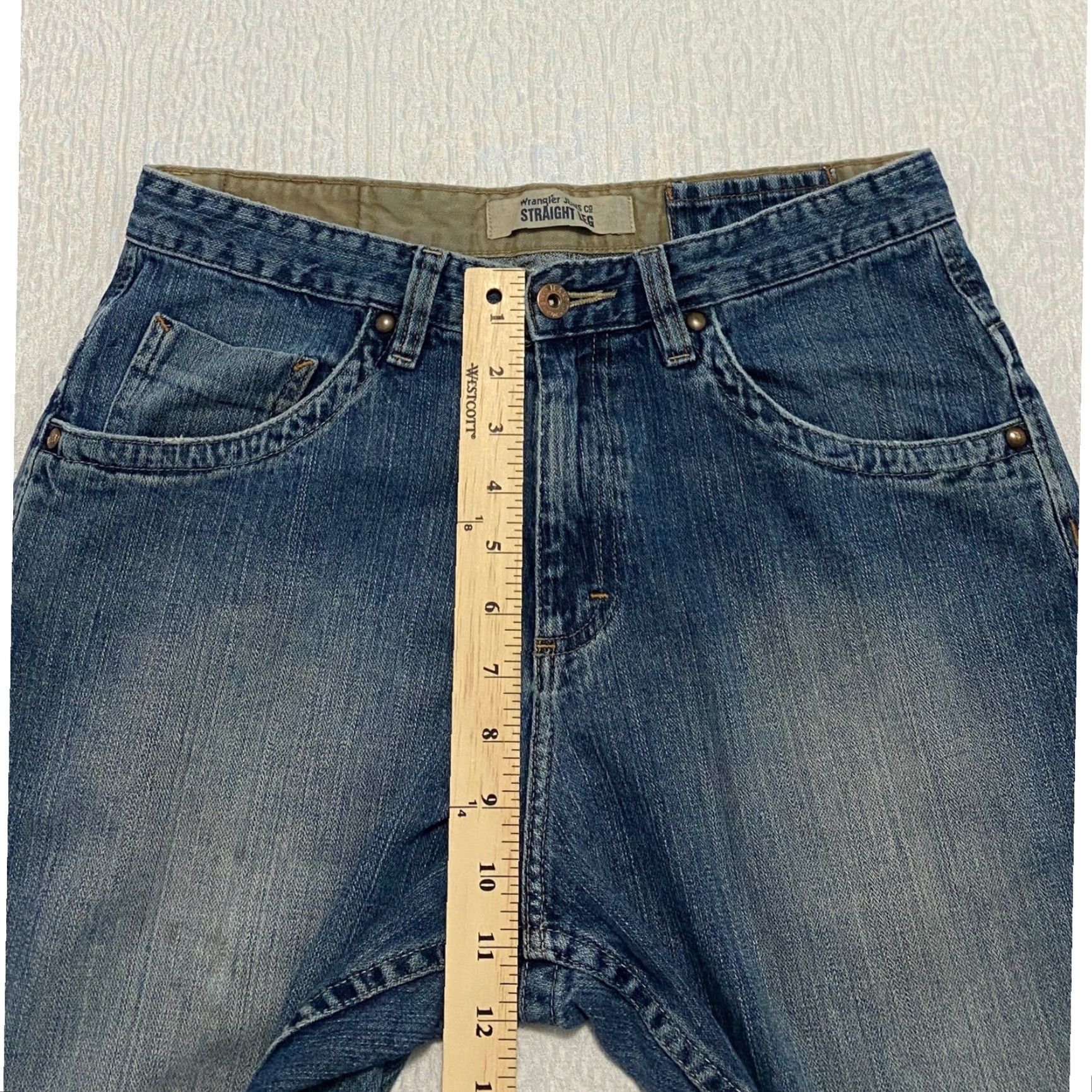 Wrangler Wrangler Jeans Co Straight Jeans Blue Denim Men 32 Inseam 30 Regular Rise Mid 10-12 Shirt? Size US 32 / EU 48 - 7 Thumbnail