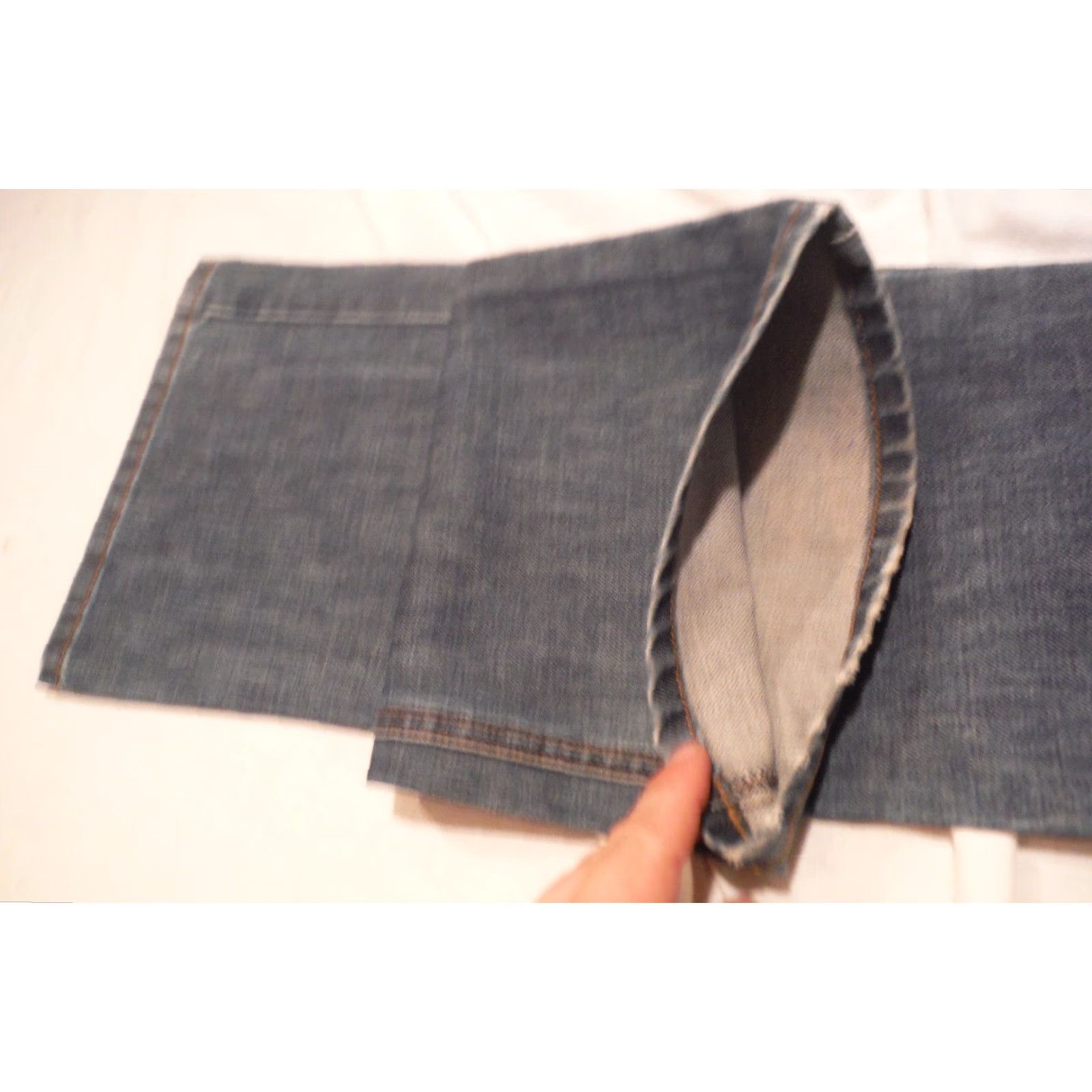 J.Crew VINTAGE J.CREW Denim Jeans Womens 29 30 Blue 90s 4 Flare Bell Bottom Low Rise Vintage Gift Evergreen Mens Size 29" - 7 Thumbnail