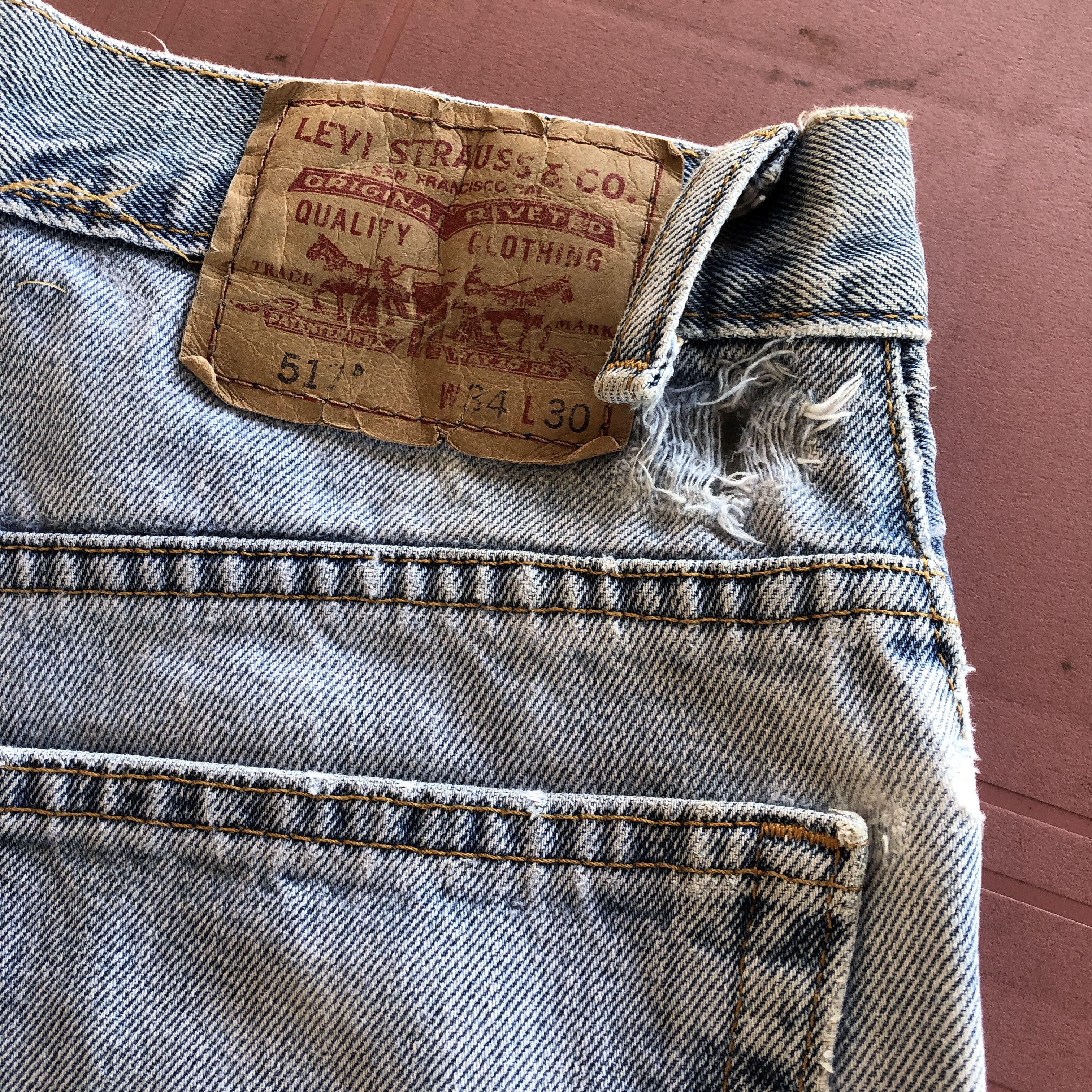 Levi's Vintage Levis 517 Boot Cut Jeans Levi's Flare Faded Denim Size US 32 / EU 48 - 12 Thumbnail