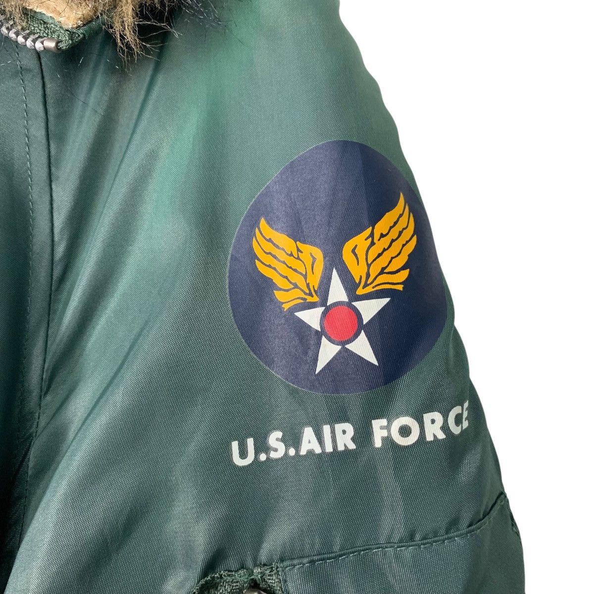 Vintage PASSING Us Air Force N-3B Parka Faux Fur Hoodie #2504-C113 Size US M / EU 48-50 / 2 - 5 Thumbnail