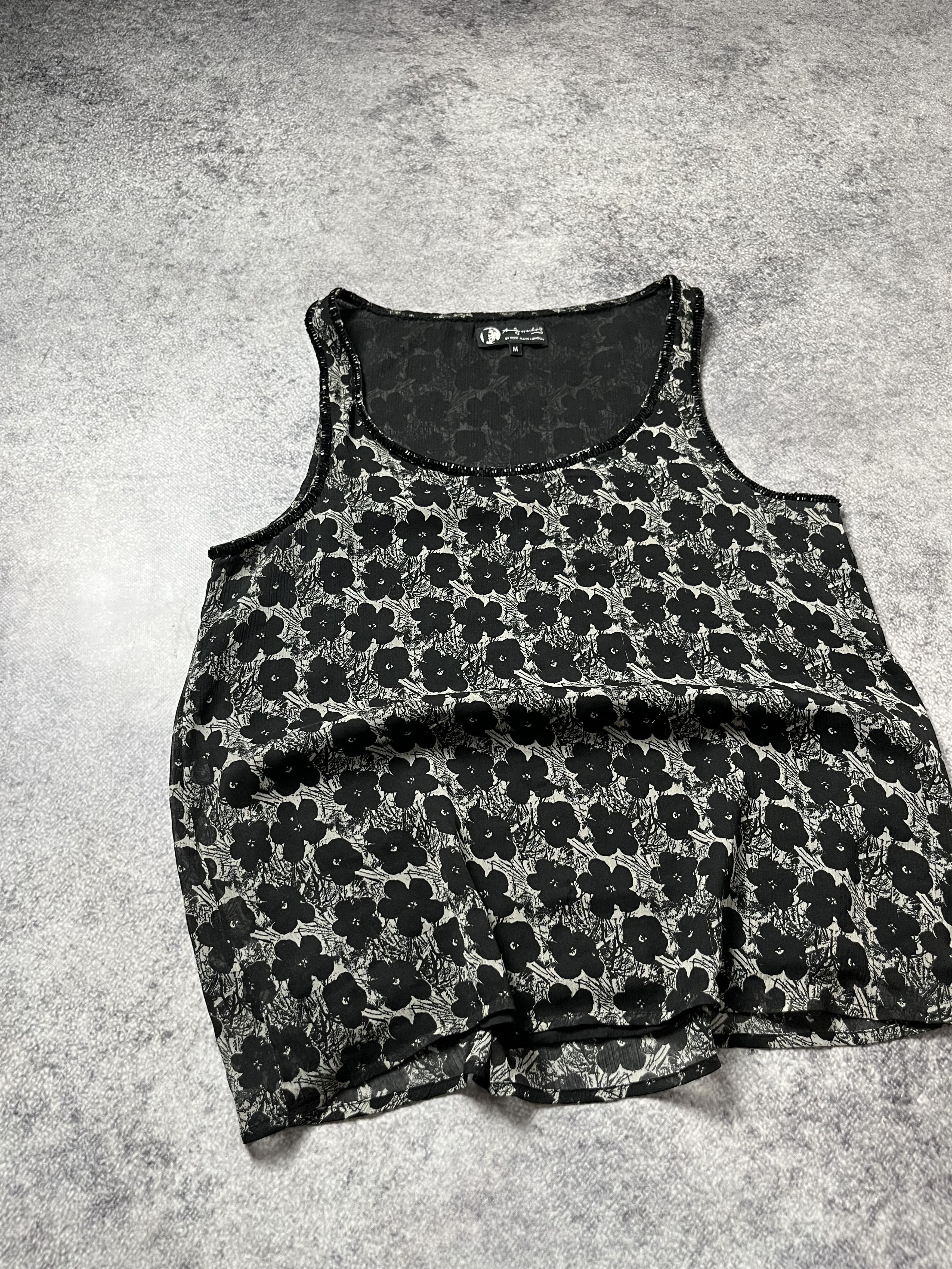 Andy Warhol 🔥ANDY WARHOL BY PEPE JEANS FLORAL TANK TOP RAF SIMONS VIBE Size M / US 6-8 / IT 42-44 - 2 Thumbnail