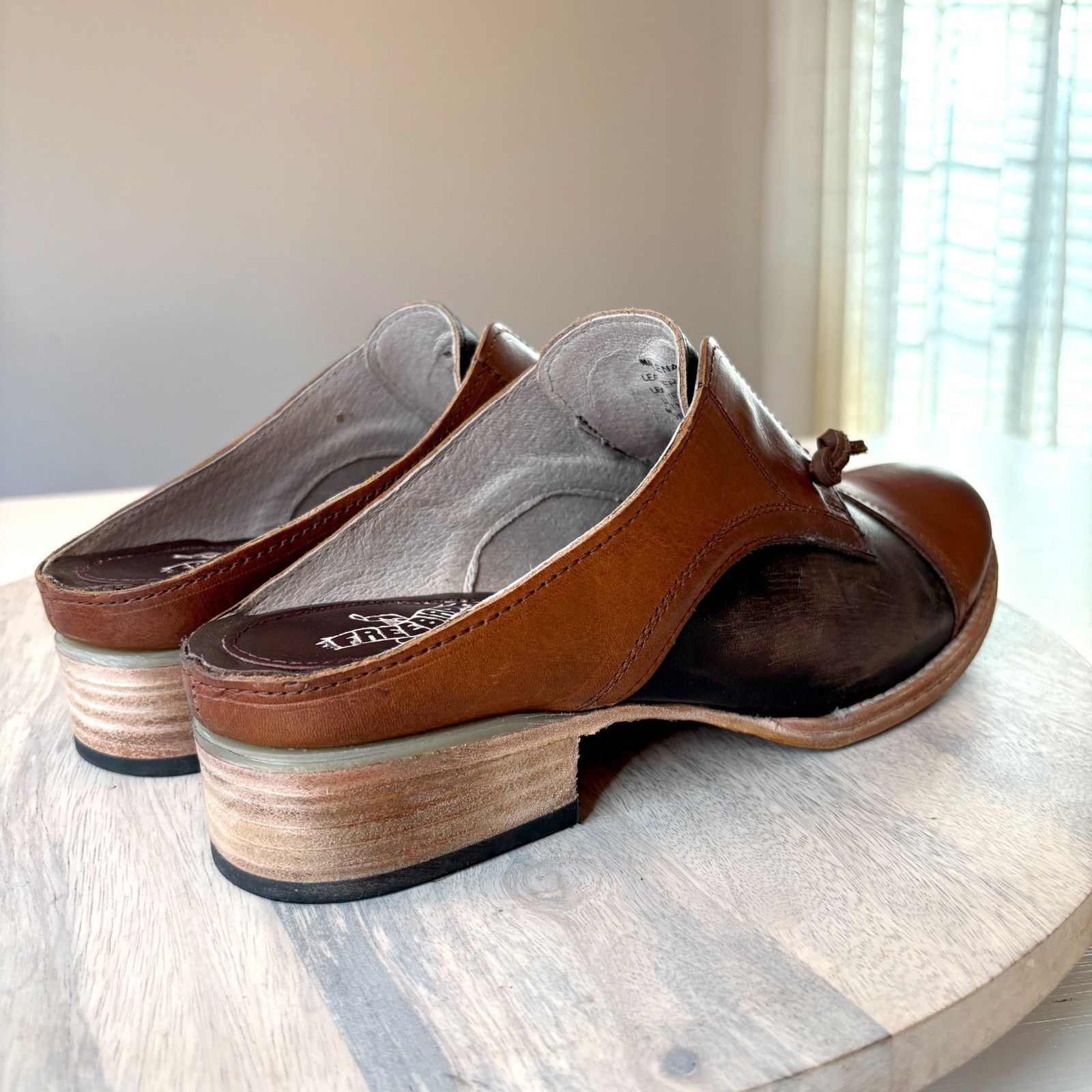FREEBIRD Freebird Malena Mule Women's 9 Cognac Leather Oxford Shoes Size US 9 / IT 39 - 8 Thumbnail