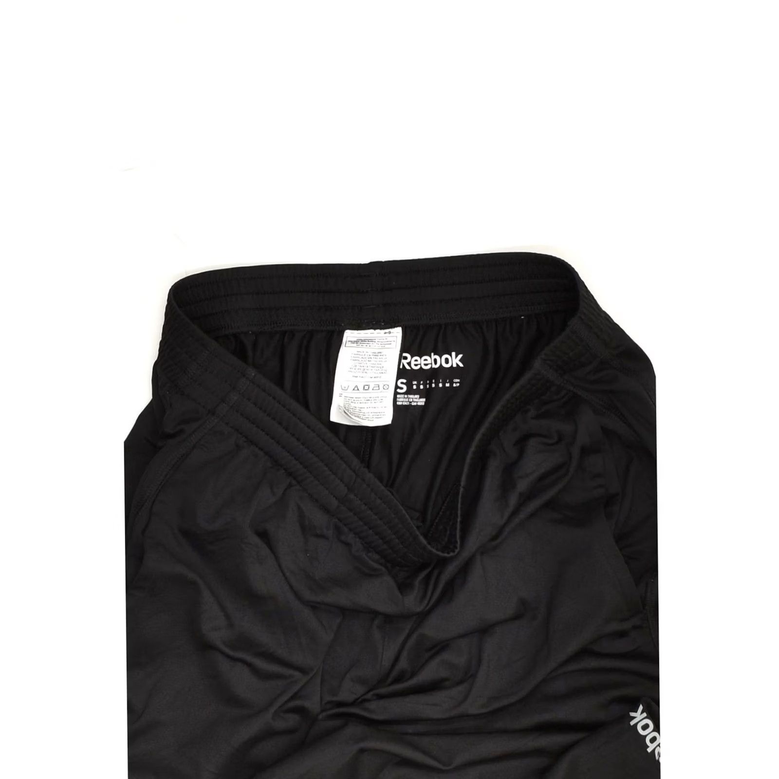 Reebok REEBOK Mens Sport Shorts Small Black Polyester Size US 29 - 3 Thumbnail