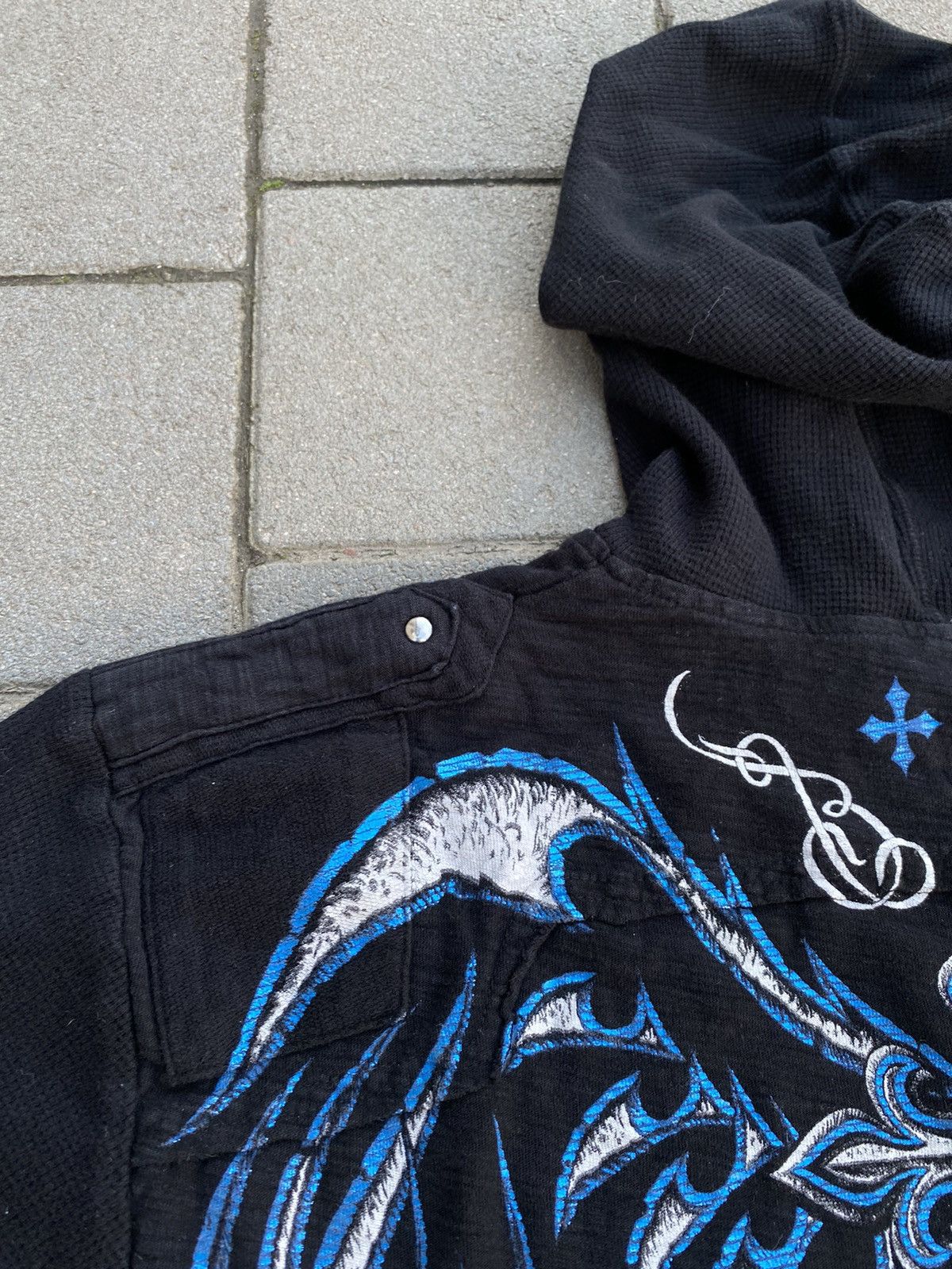 Affliction Affliction Thermal Long Sleeve Logo Spell Out Size US XL / EU 56 / 4 - 4 Thumbnail