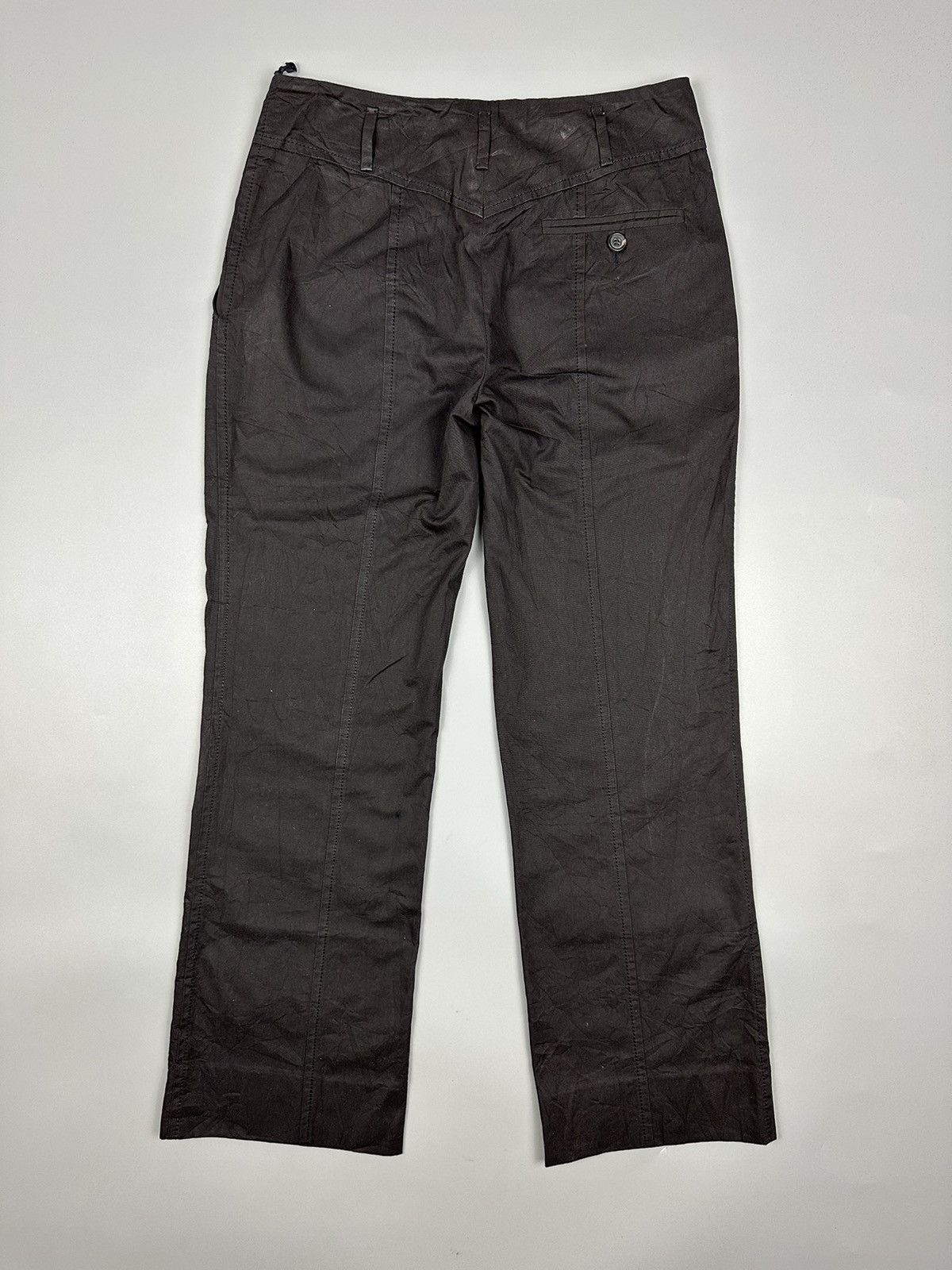 Prada Prada Black Flared Khakis Pant Size 27" / US 4 / IT 40 - 2 Thumbnail