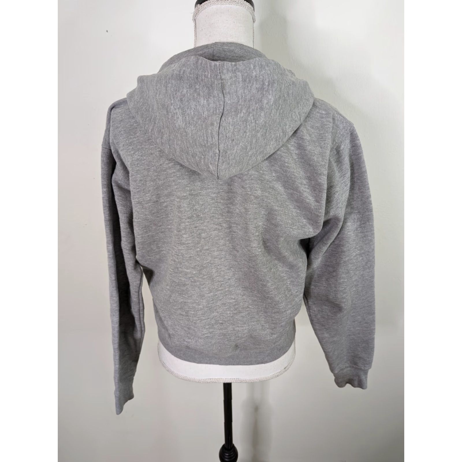 NCAA VINTAGE Wisconsin Badgers Sweatshirt Women's L Full Zip Gray Hoodie NCAA Size L / US 10 / IT 46 - 3 Thumbnail