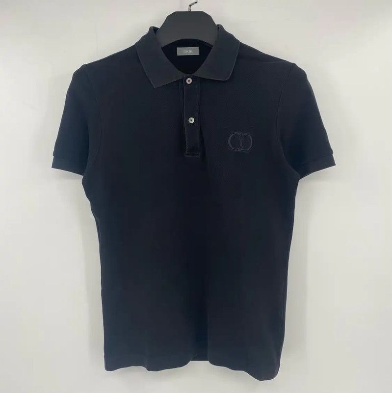 Dior Dior Men's Summer Black Cotton Polo 0089 Size US S / EU 44-46 / 1 - 1 Thumbnail