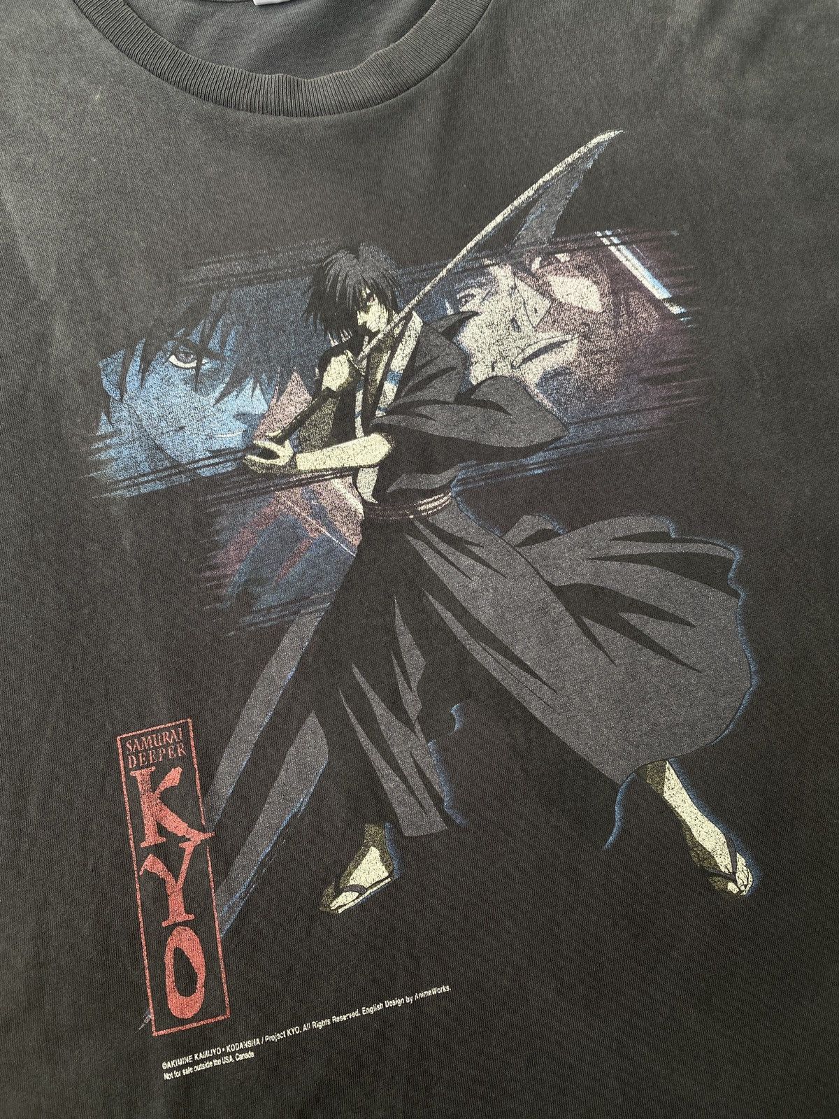 Anime Vintage Samurai Deeper Kyo Anime Tee (2000s) Size US XL / EU 56 / 4 - 6 Thumbnail