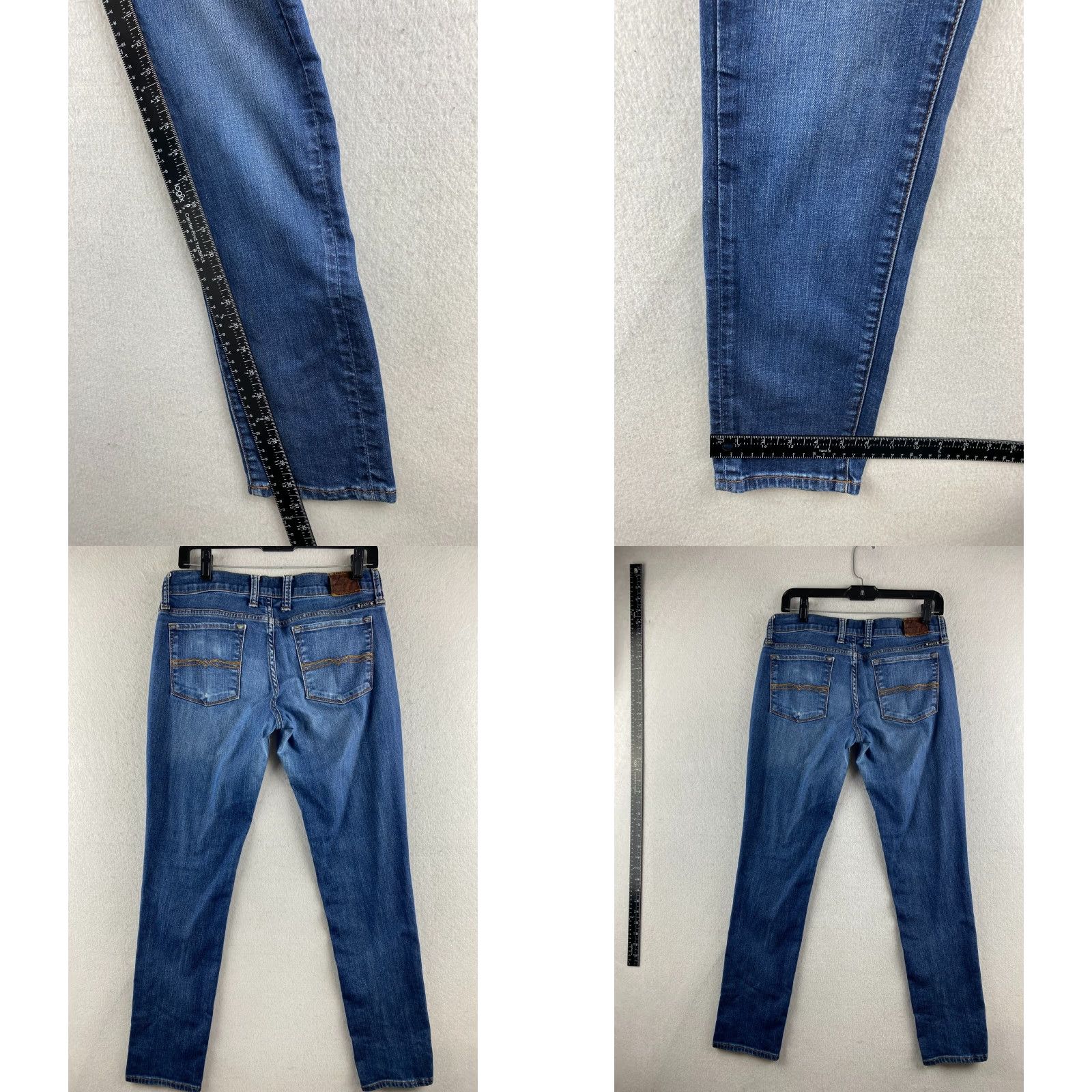 Lucky Brand Lucky Brand Jeans Womens 4 Blue Ankle Charlie Skinny Distressed Stretch Denim Shirt? Size 27" / US 4 / IT 40 - 9 Thumbnail