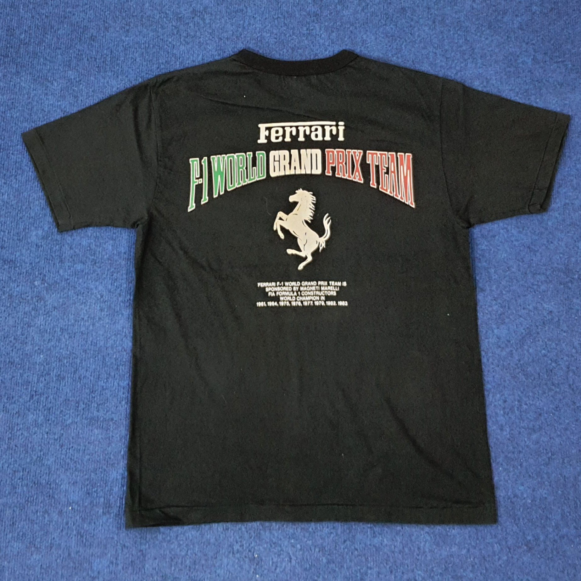 Ferrari × Vintage Vintage Ferrari F-1 Magneti Marelli Racing Tshirt C219N54 Size US M / EU 48-50 / 2 - 1 Thumbnail