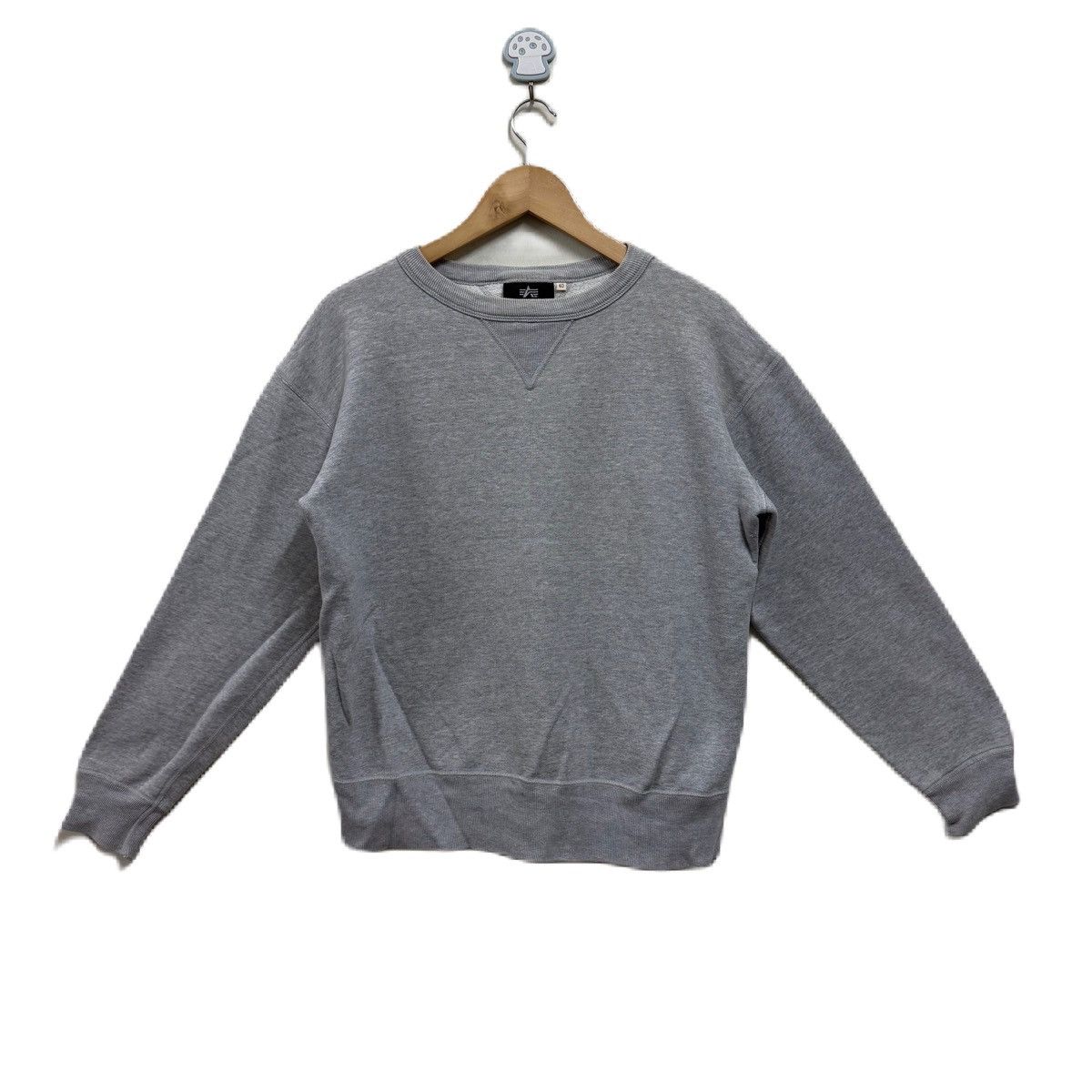 Alpha Industries Vintage Alpha Industries Plain Sweatshirt Pullover Size US M / EU 48-50 / 2 - 1 Thumbnail