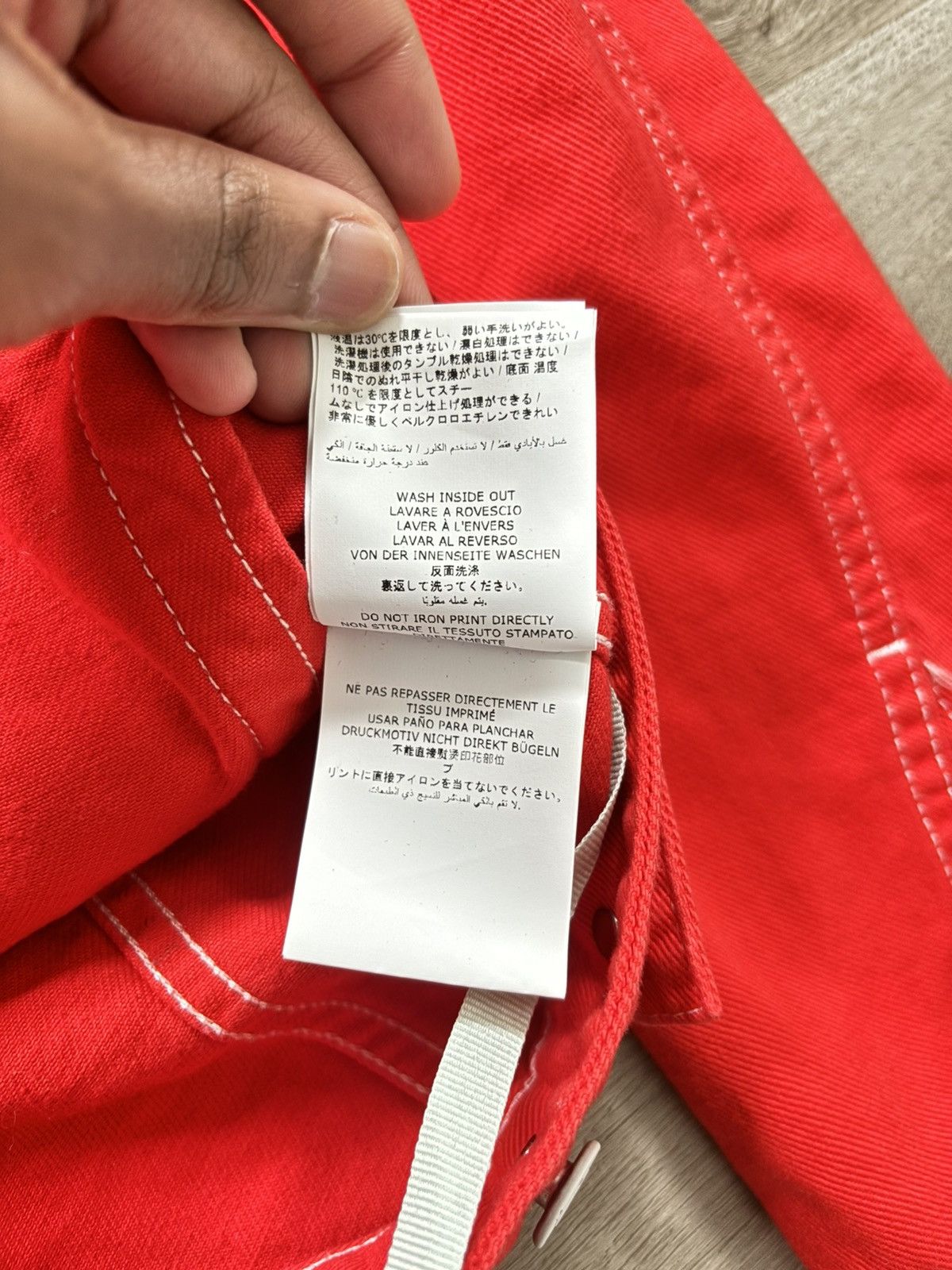 Off-White x Virgil Abloh “Flaming Skulls” Denim Jacket